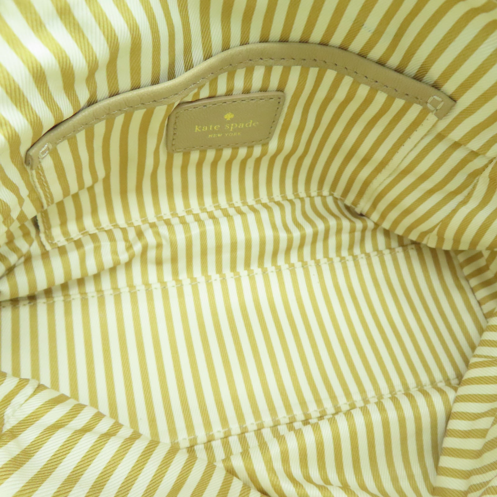 Kate Spade 羊皮皮革Shoulder Bag金扣链带肩背袋米色