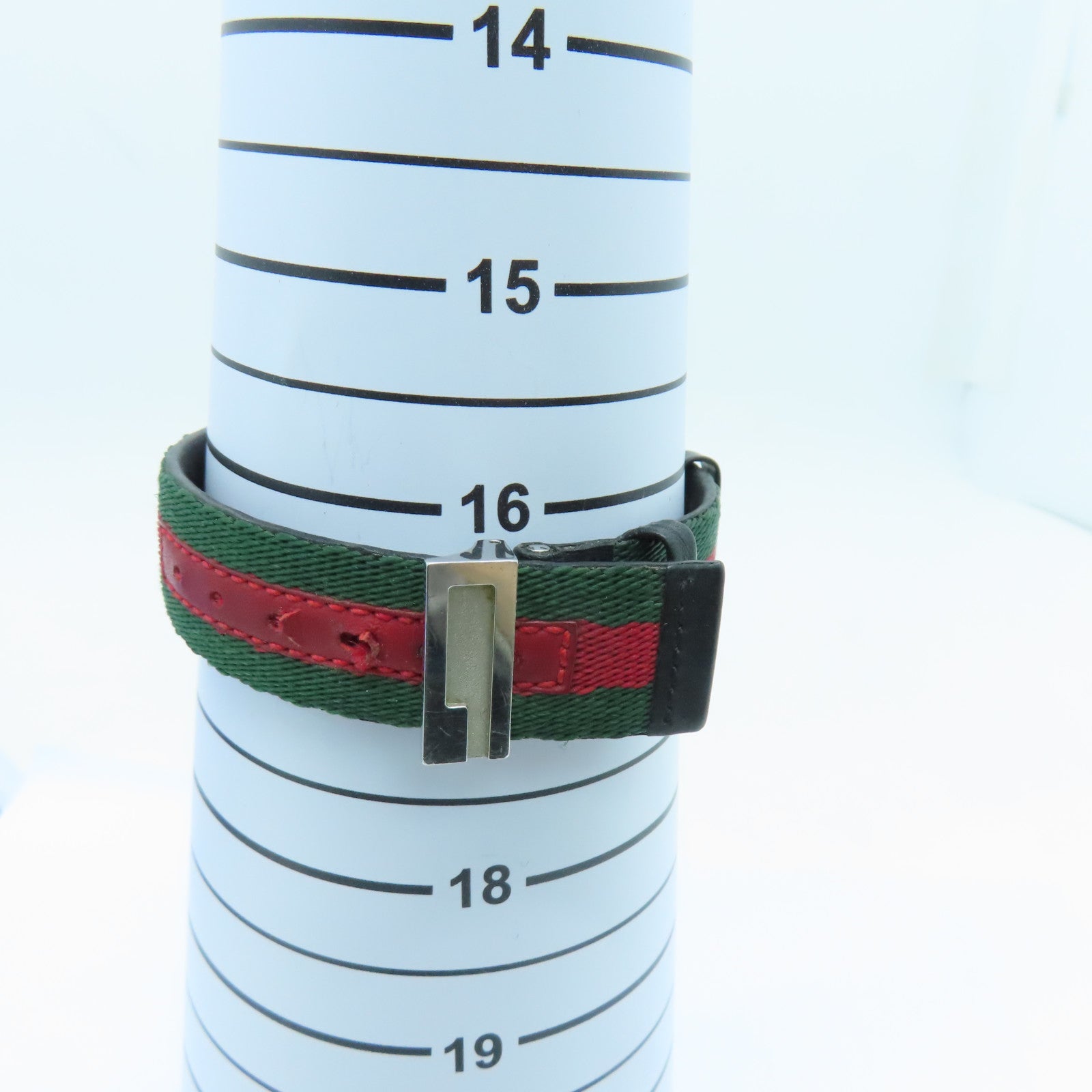 GUCCI Gucci不锈钢手表石英机芯绿色/红色