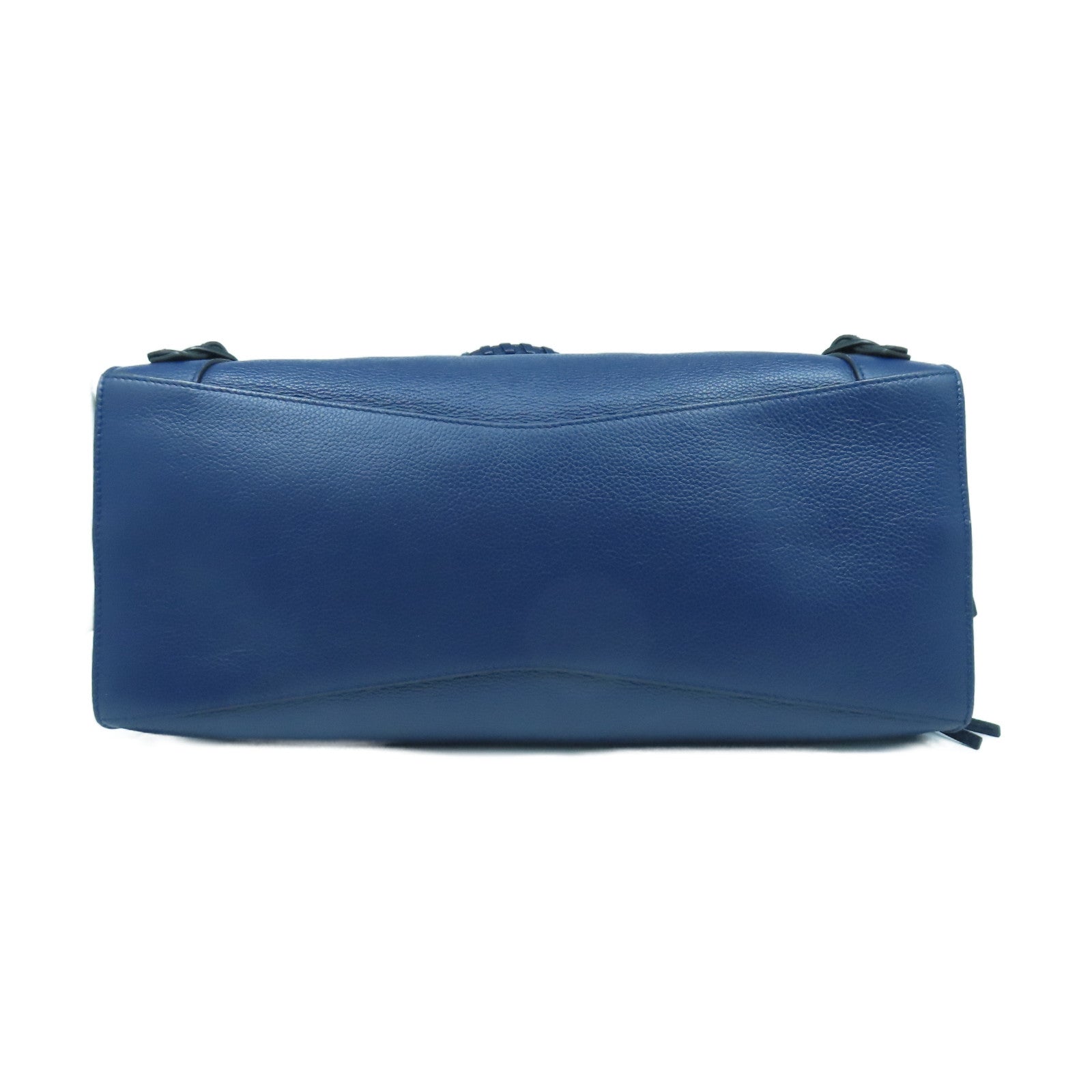 BALENCIAGA 牛皮皮革Neo Classic City黑扣手挽肩背兩用袋深藍色