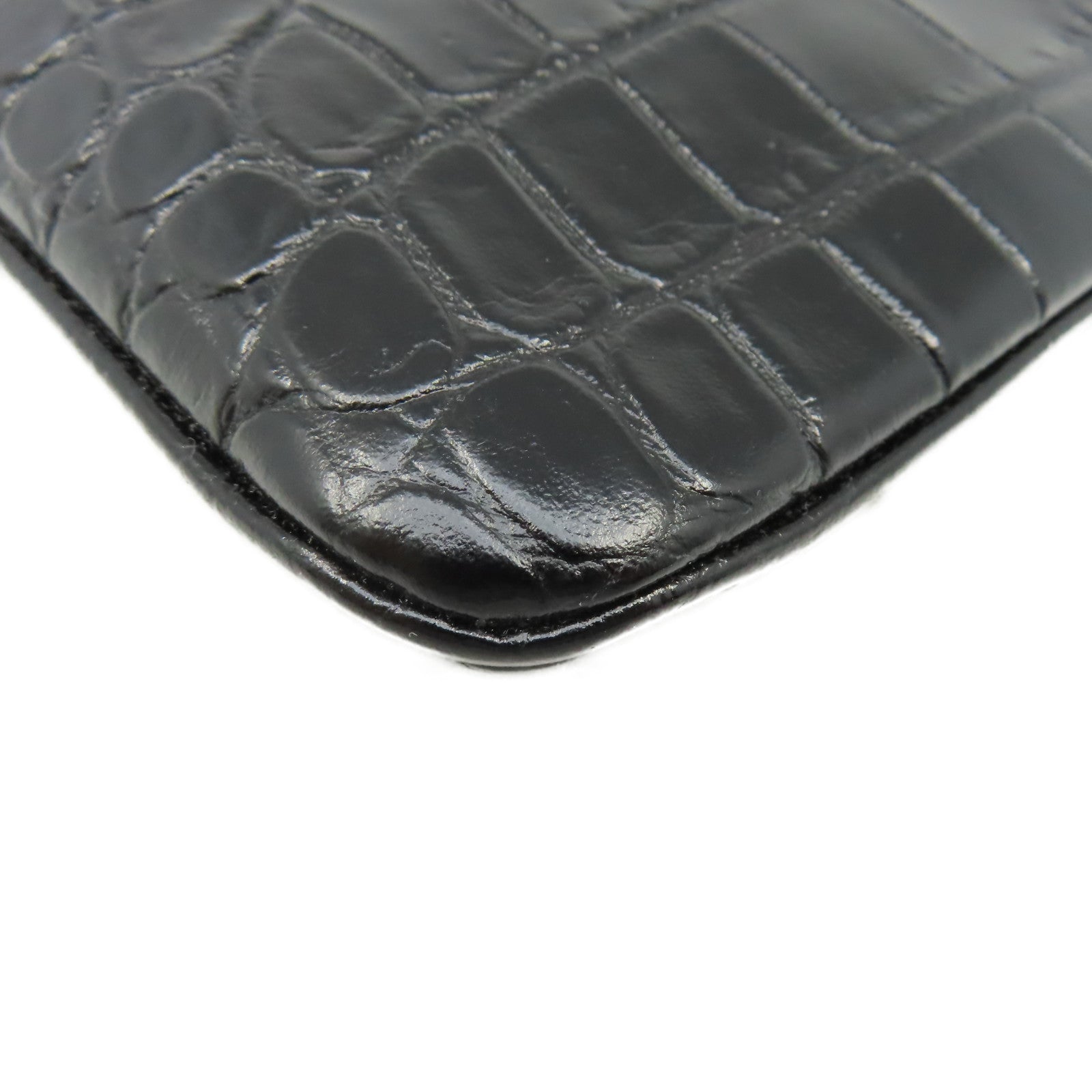 SAINT LAURENT 牛皮皮革Clutch手拿包黑色