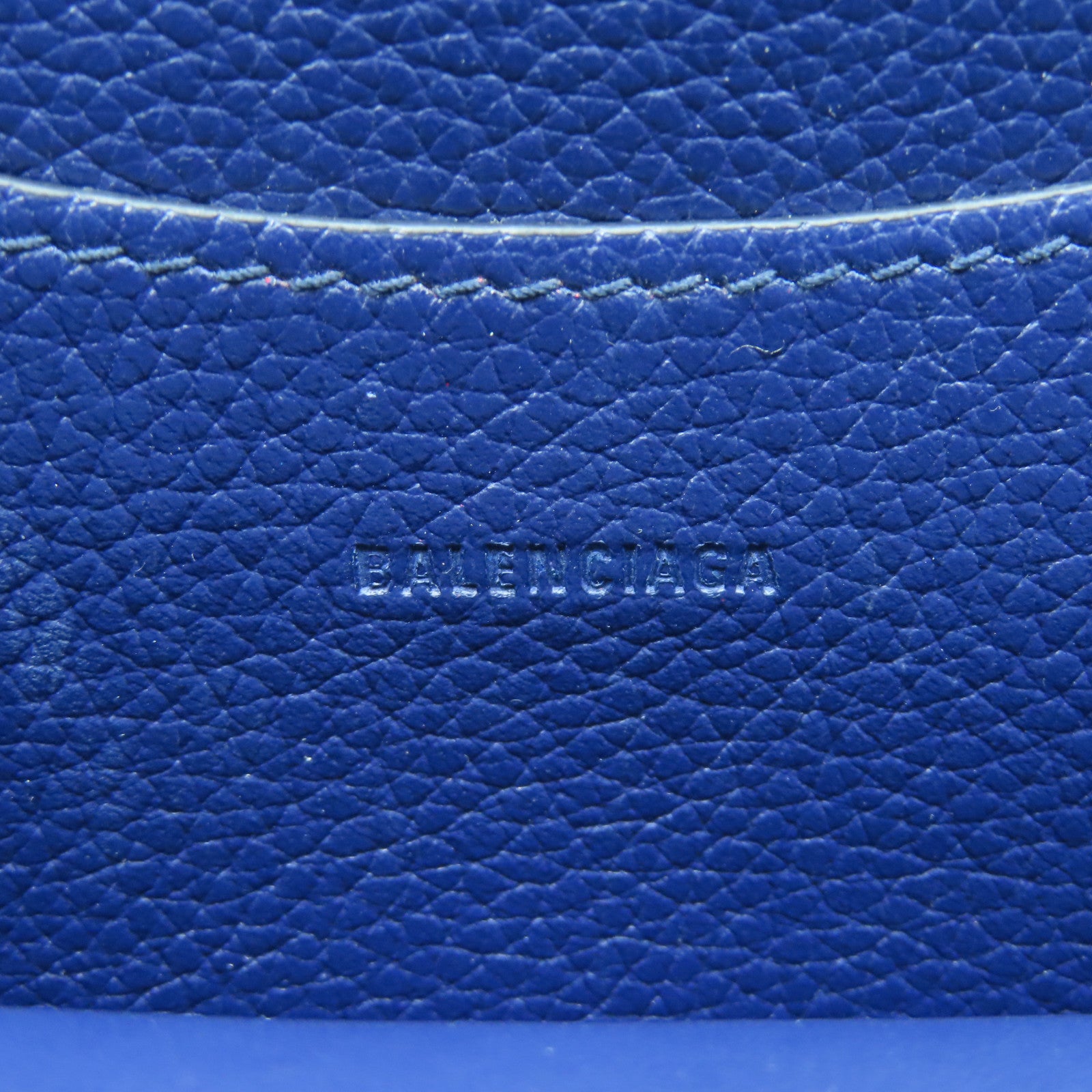 BALENCIAGA 牛皮皮革Neo Classic City黑扣手挽肩背兩用袋深藍色