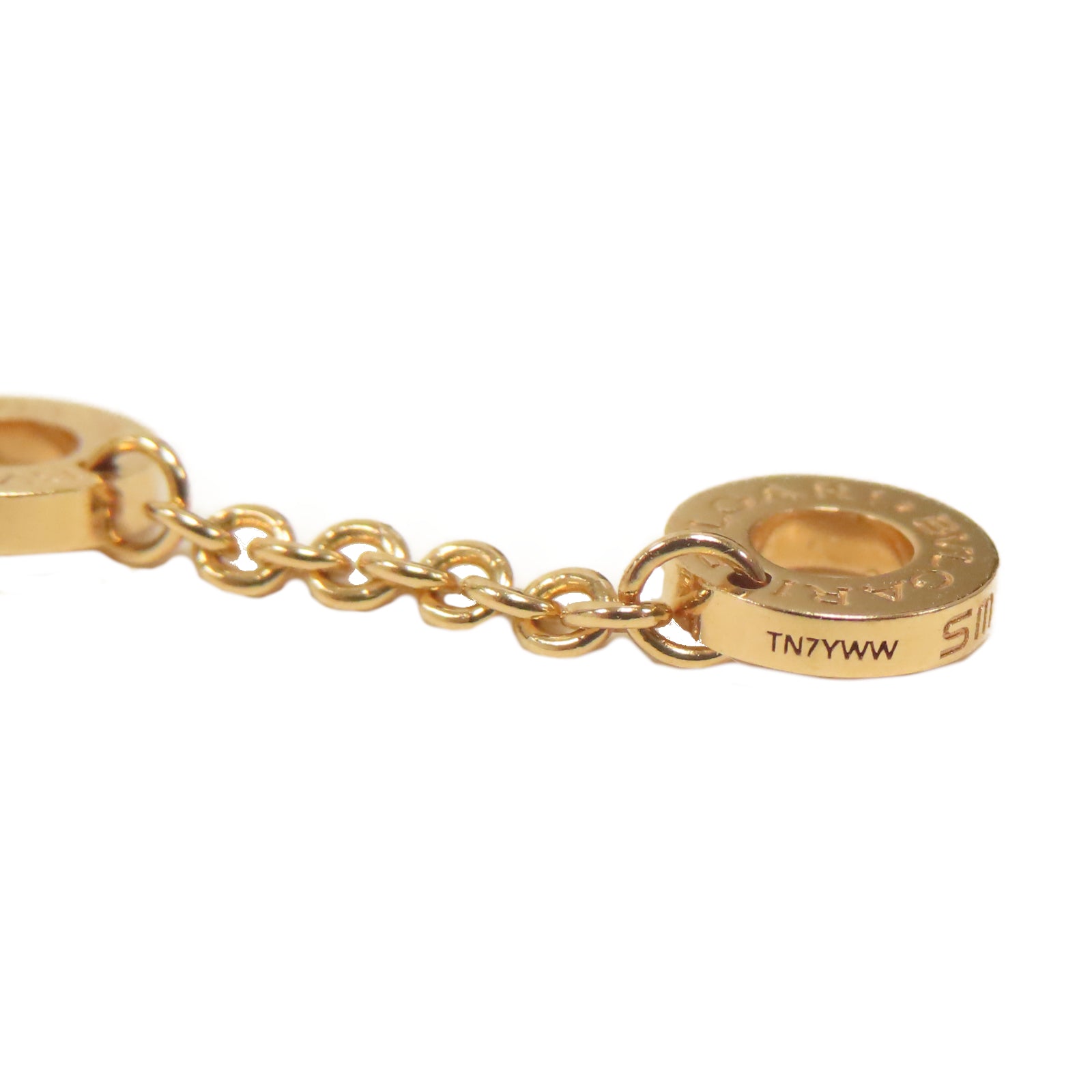 BVLGARI 18K玫瑰金Bracelet項鍊玫瑰金色/綠色