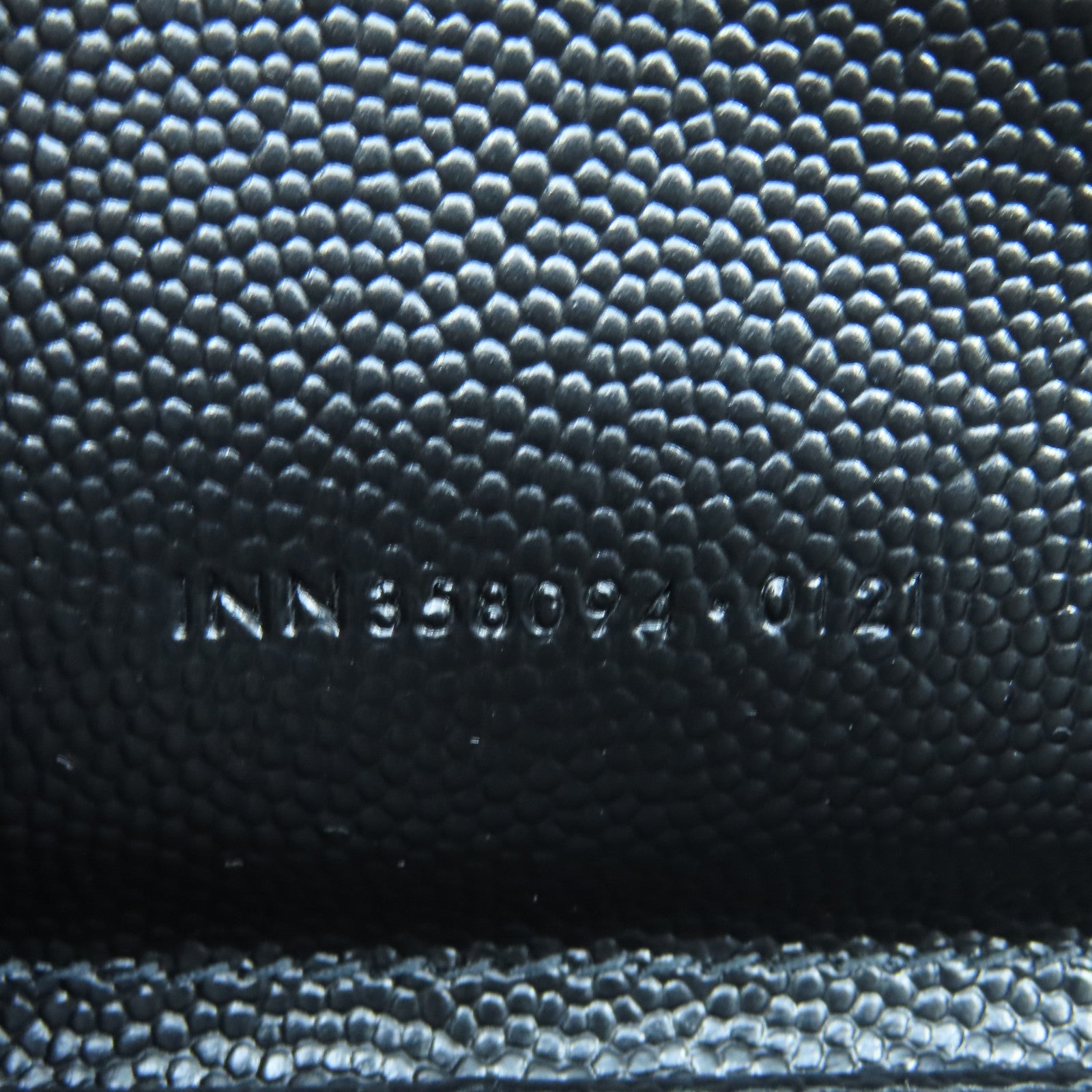 SAINT LAURENT 斜紋牛皮皮革Long Wallet金扣長錢包黑色