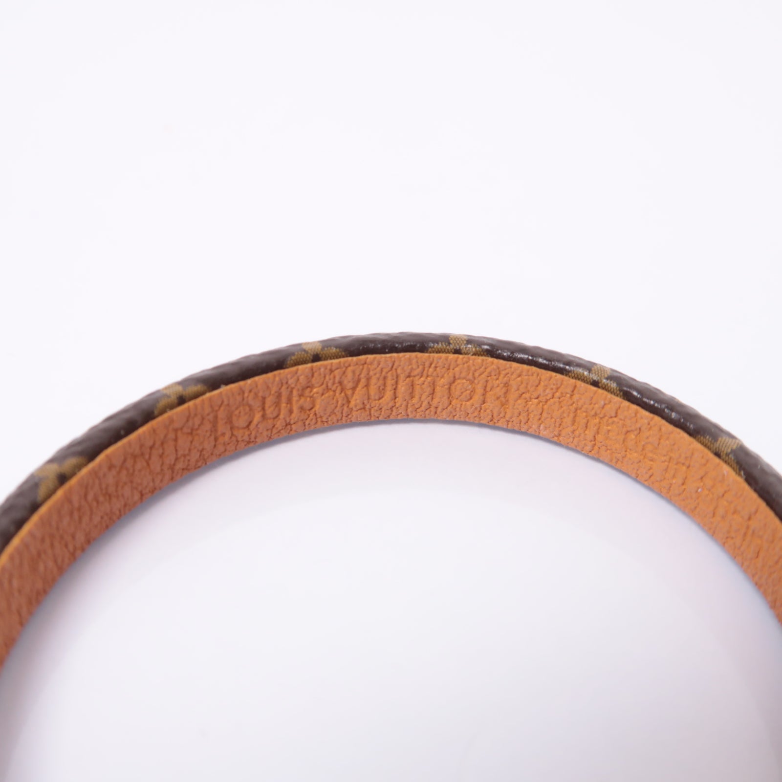 LOUIS VUITTON Monogram Brasserie Vivienne Bracelet金扣手鐲啡色