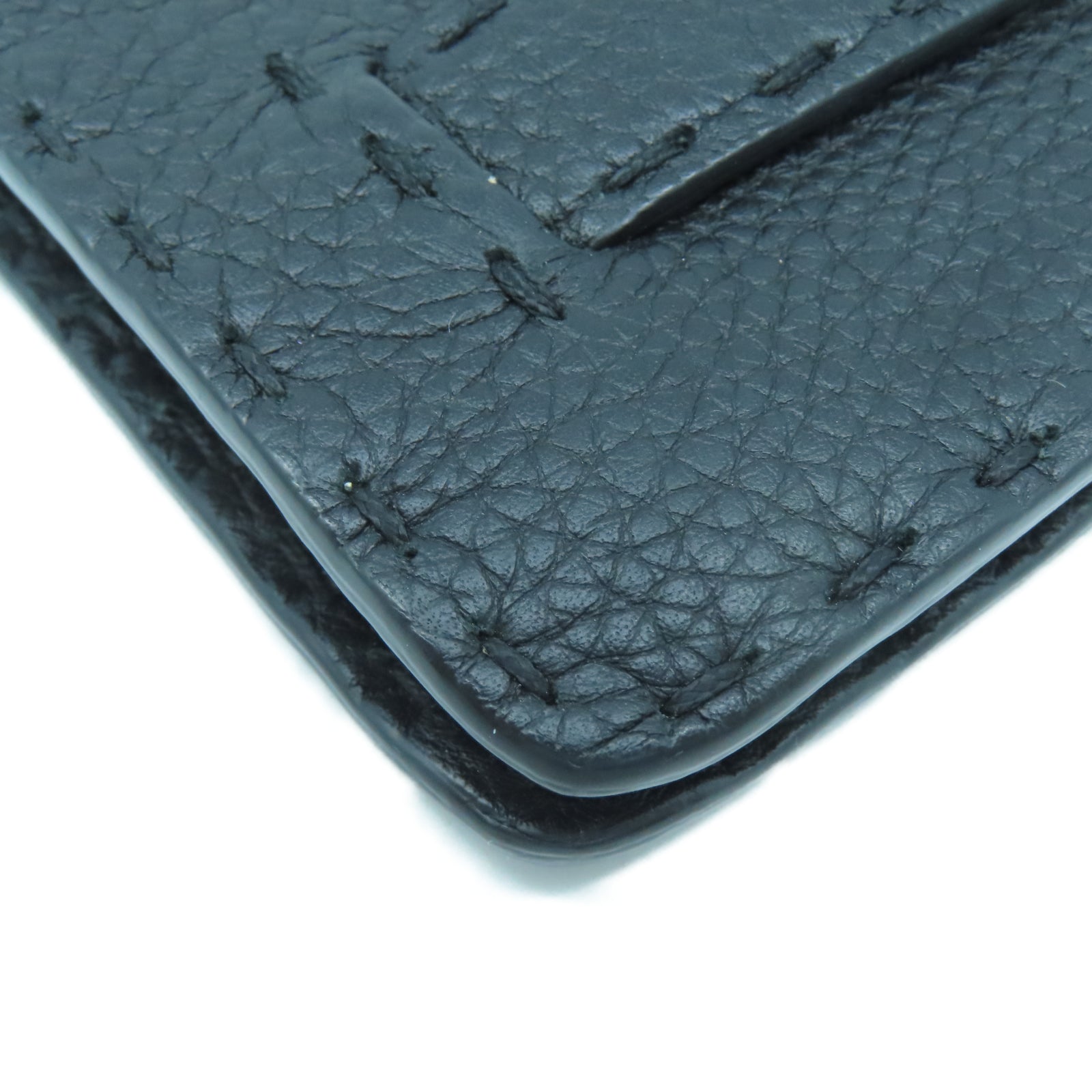 FENDI 牛皮皮革Clutch Bag銀扣手拿包黑色/黃色