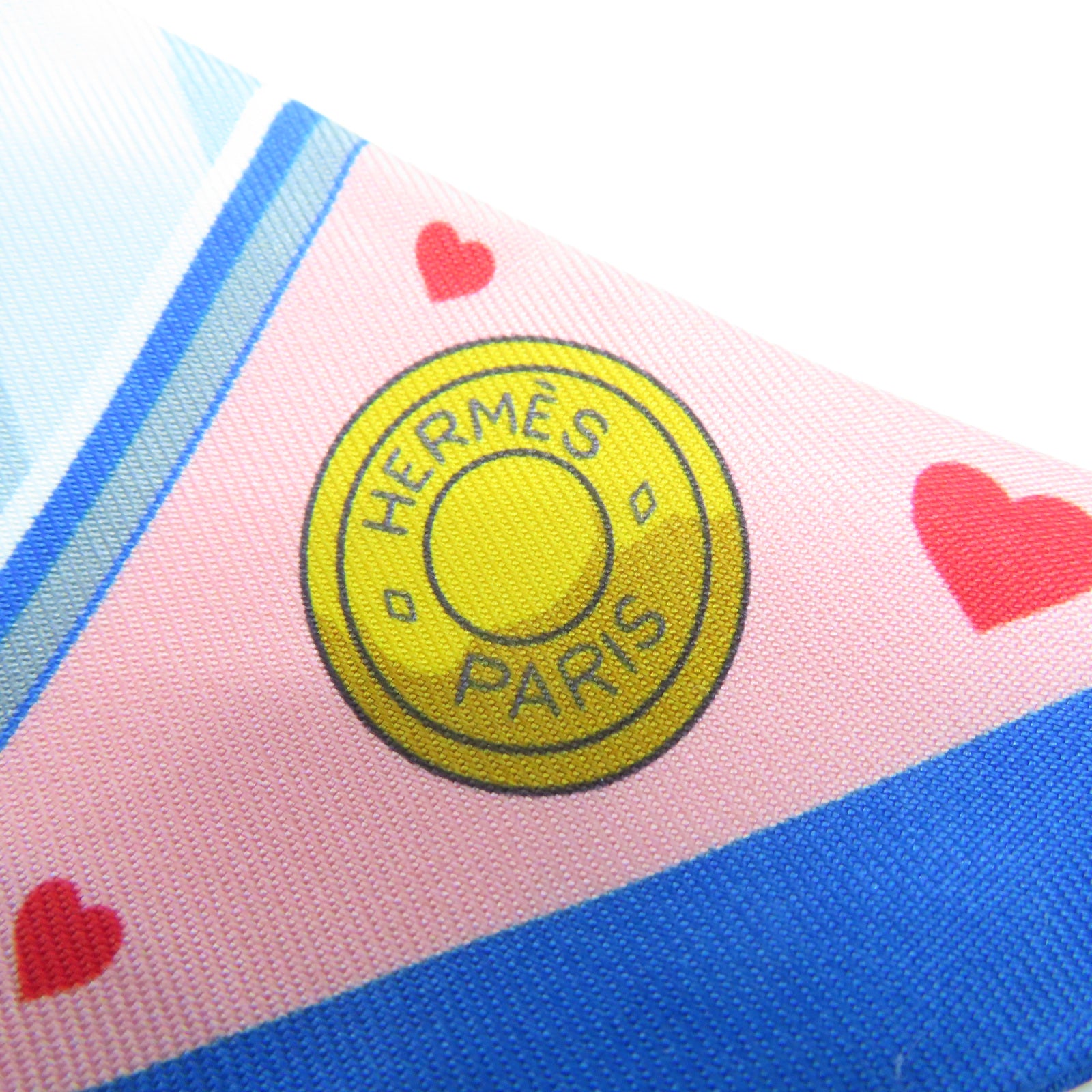 HERMES 絲質Twilly Scarf絲巾粉紅色