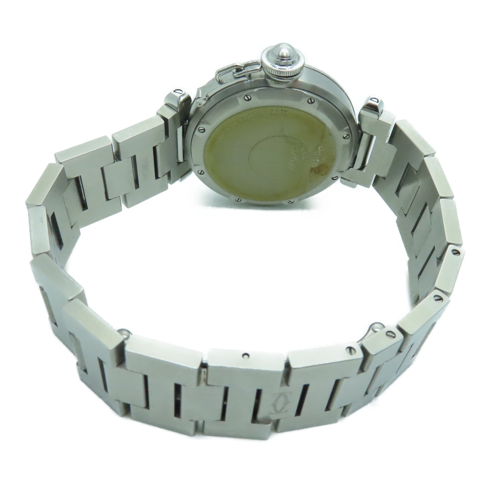 CARTIER Pasha C不鏽鋼手錶自動機芯銀色