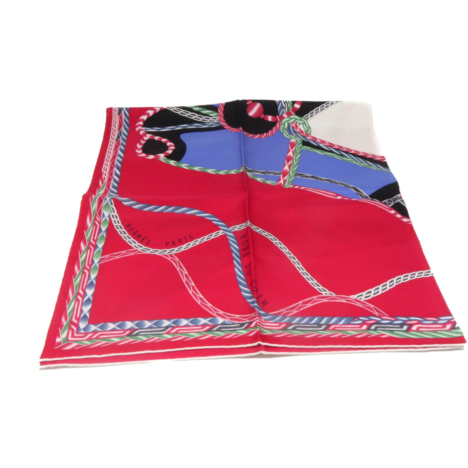 HERMES 【激減優惠】絲質Scarf 90x90絲巾紅色/彩色