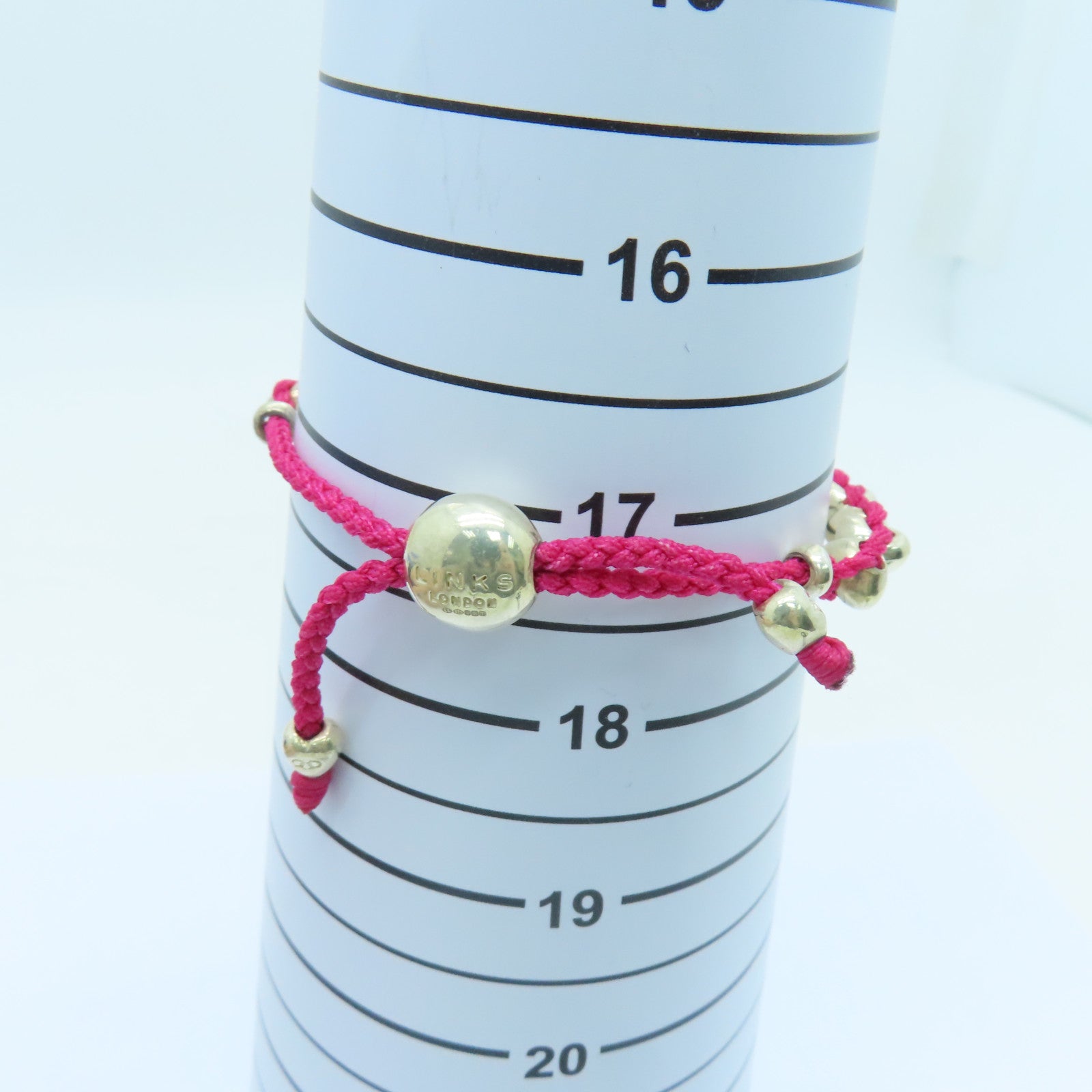 SELECTION 925純銀Silver Bracelet Links手鏈粉紅色
