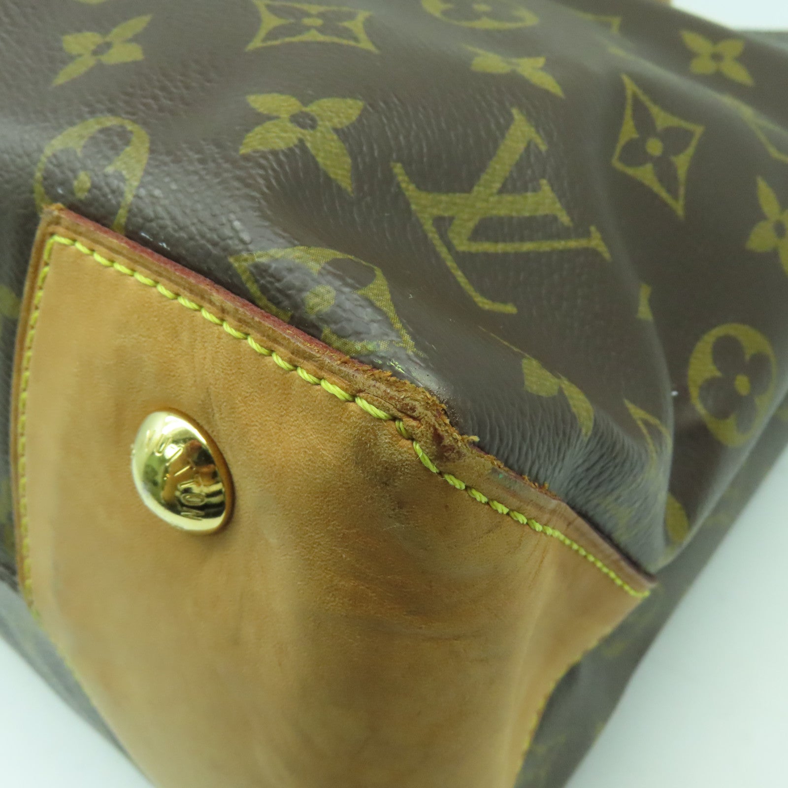 LOUIS VUITTON 【激減優惠】Monogram Wilshire GM金扣肩背袋啡色