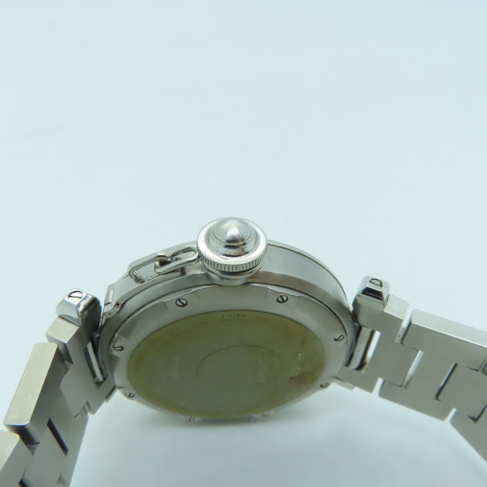 CARTIER Pasha C不鏽鋼手錶自動機芯銀色