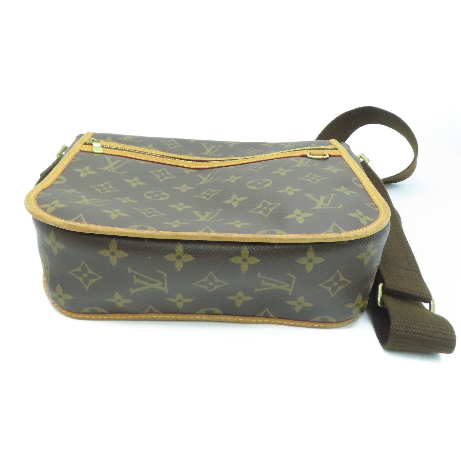LOUIS VUITTON Monogram Messenger Bosphore PM金扣肩背袋啡色