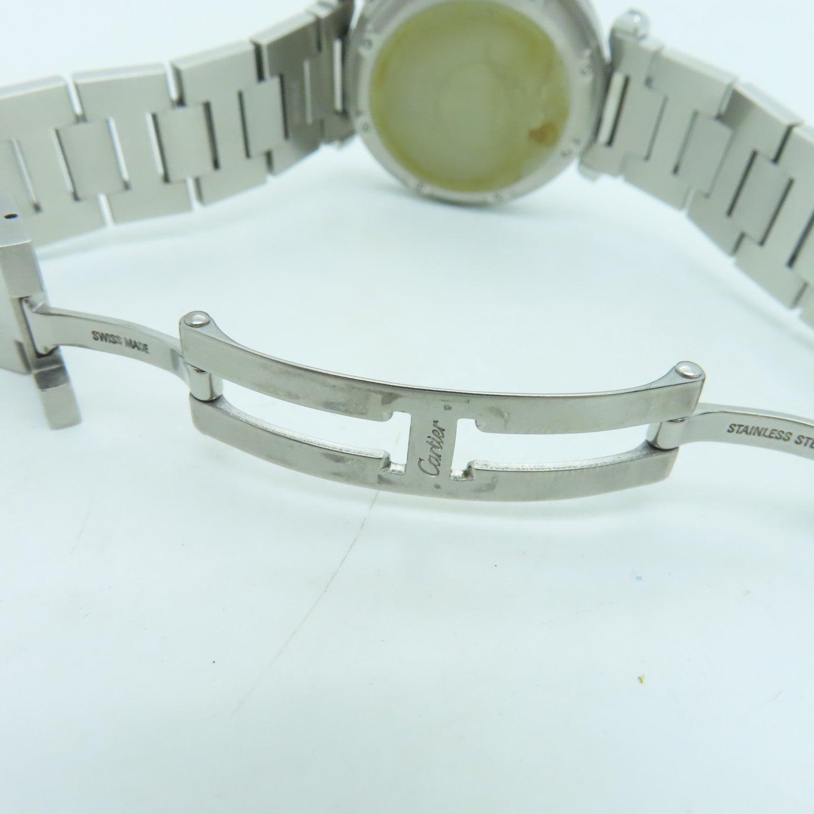 CARTIER Pasha C不鏽鋼手錶自動機芯銀色