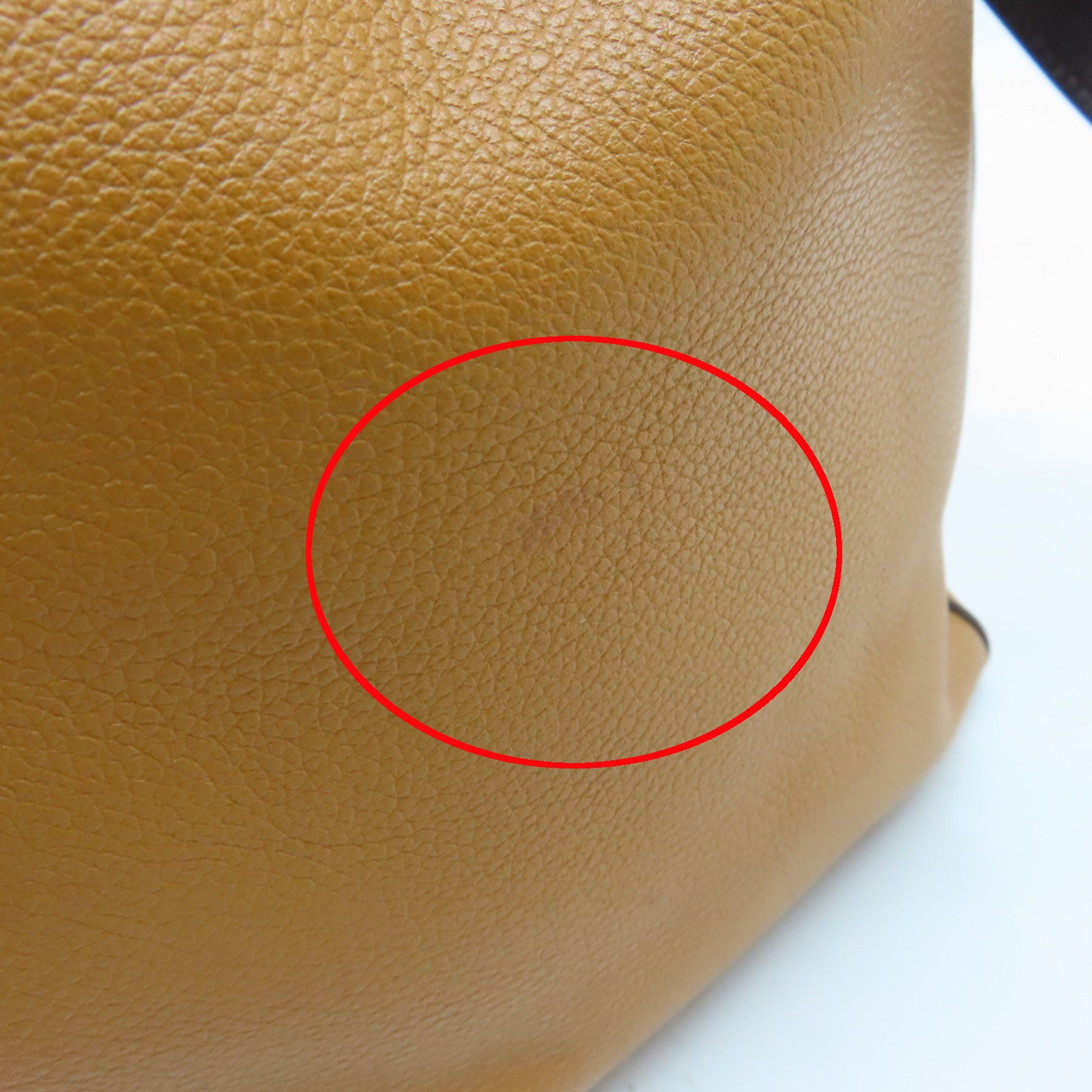 HERMES Evercolor Leather Licol 17 Shoulder Bag Gold/Brown