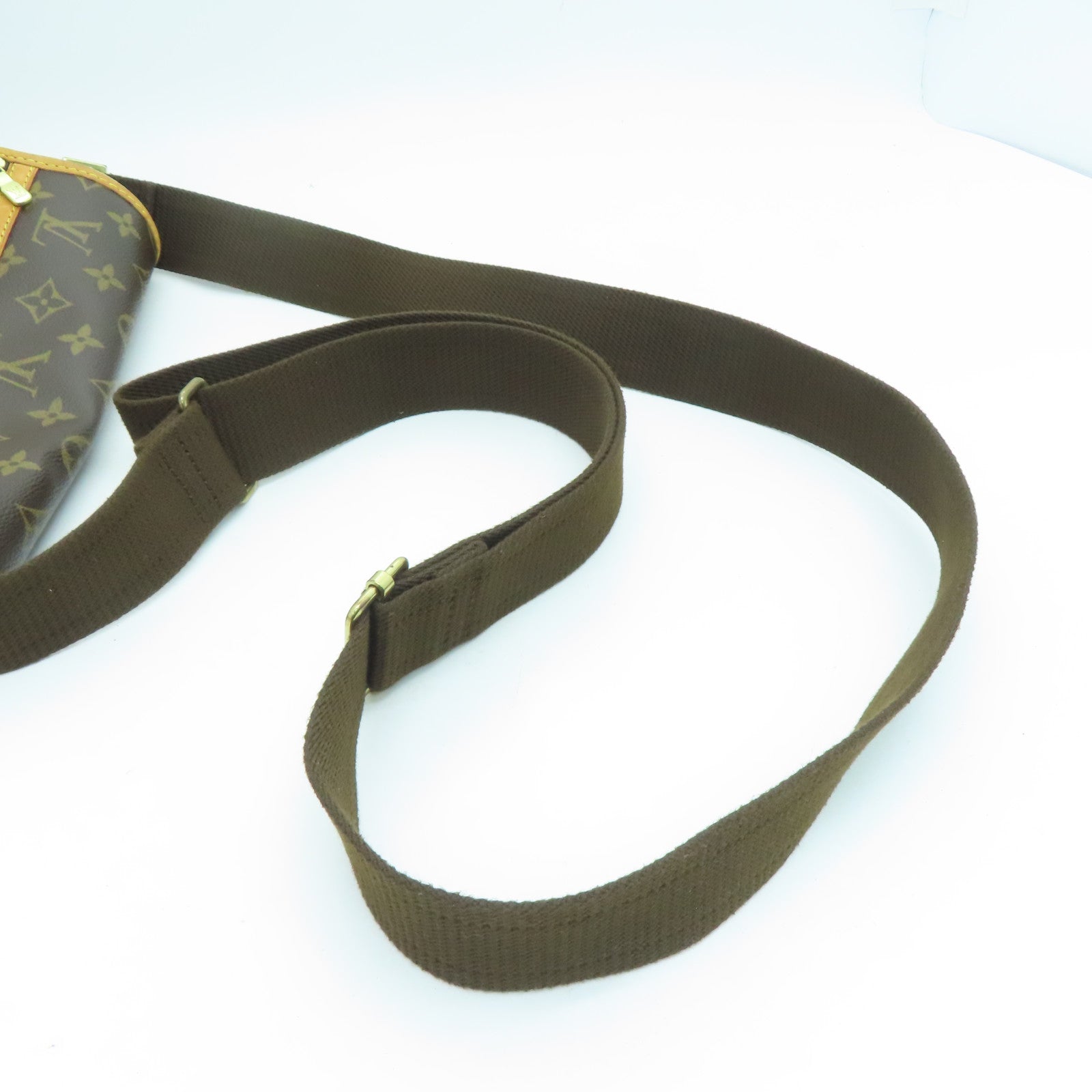 LOUIS VUITTON Monogram Messenger Bosphore PM金扣肩背袋啡色
