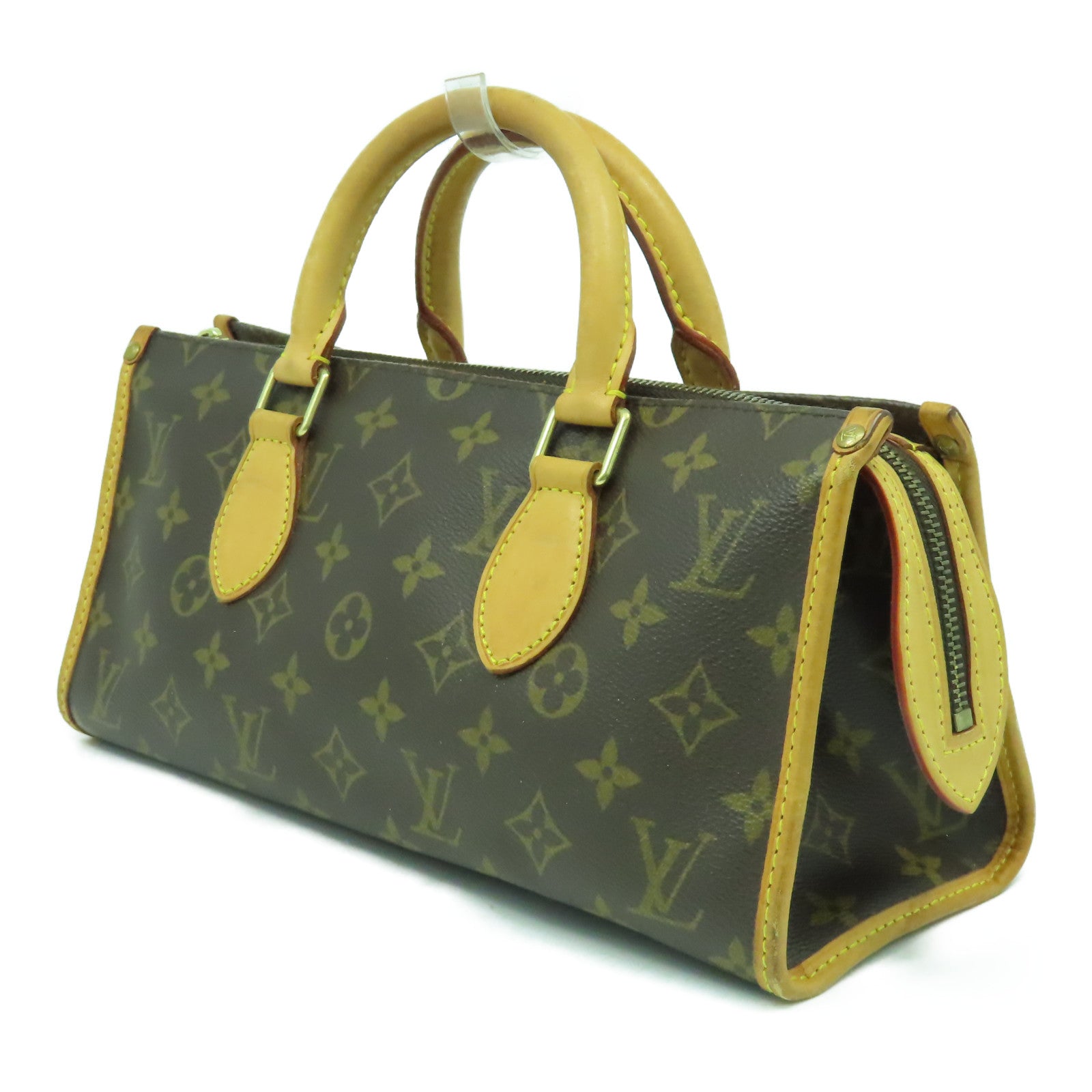 LOUIS VUITTON Monogram Popincourt金扣手挽袋啡色