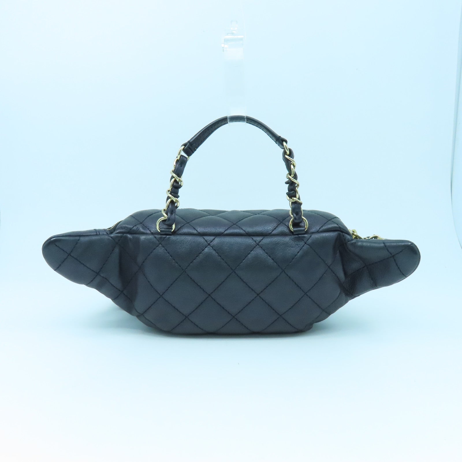 CHANEL 菱格牛皮皮革Waist Bag金扣腰包幻彩
