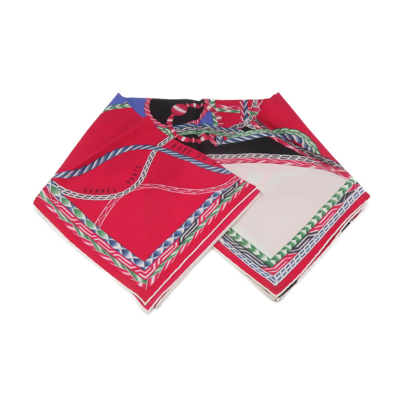 HERMES 【激減優惠】絲質Scarf 90x90絲巾紅色/彩色