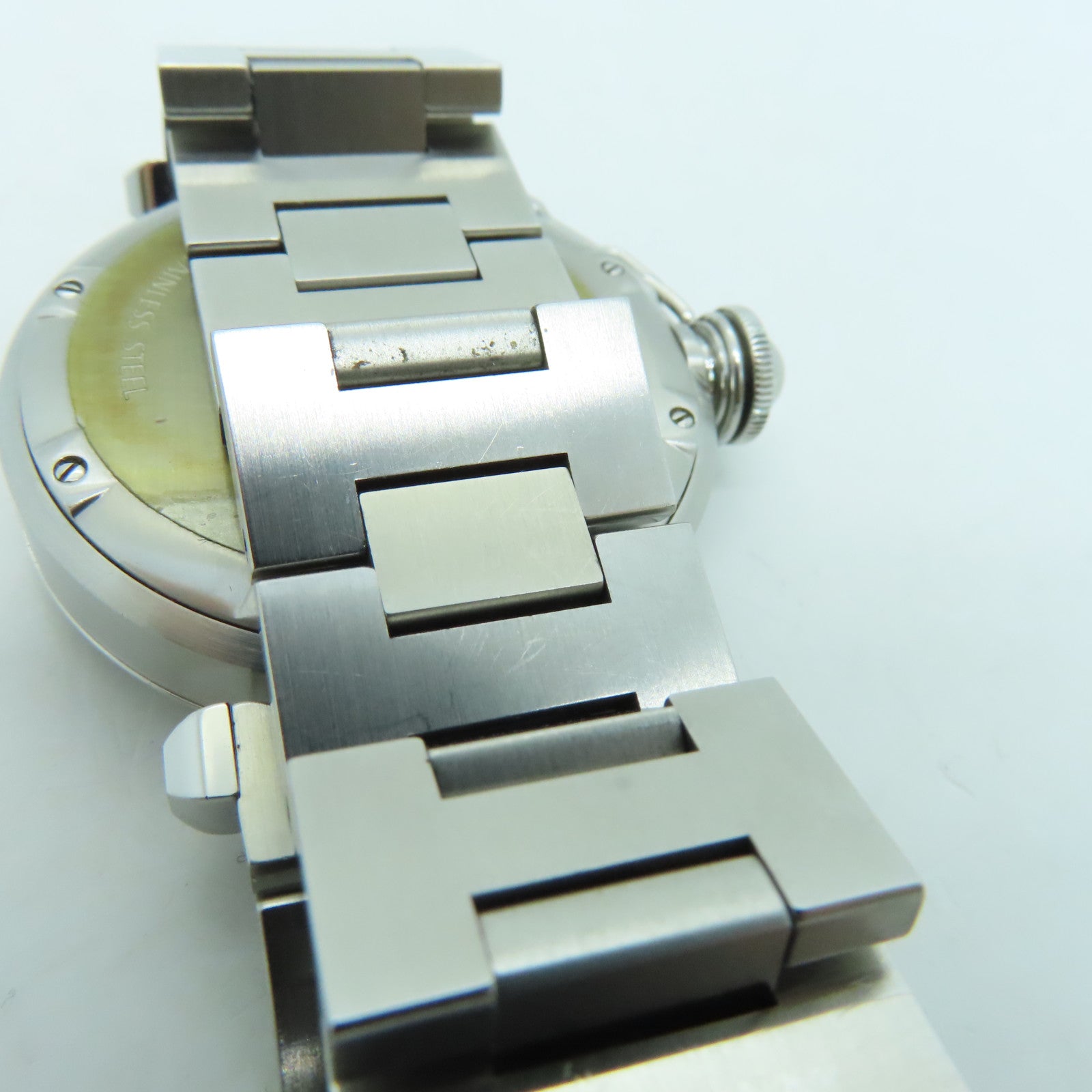 CARTIER Pasha C不鏽鋼手錶自動機芯銀色
