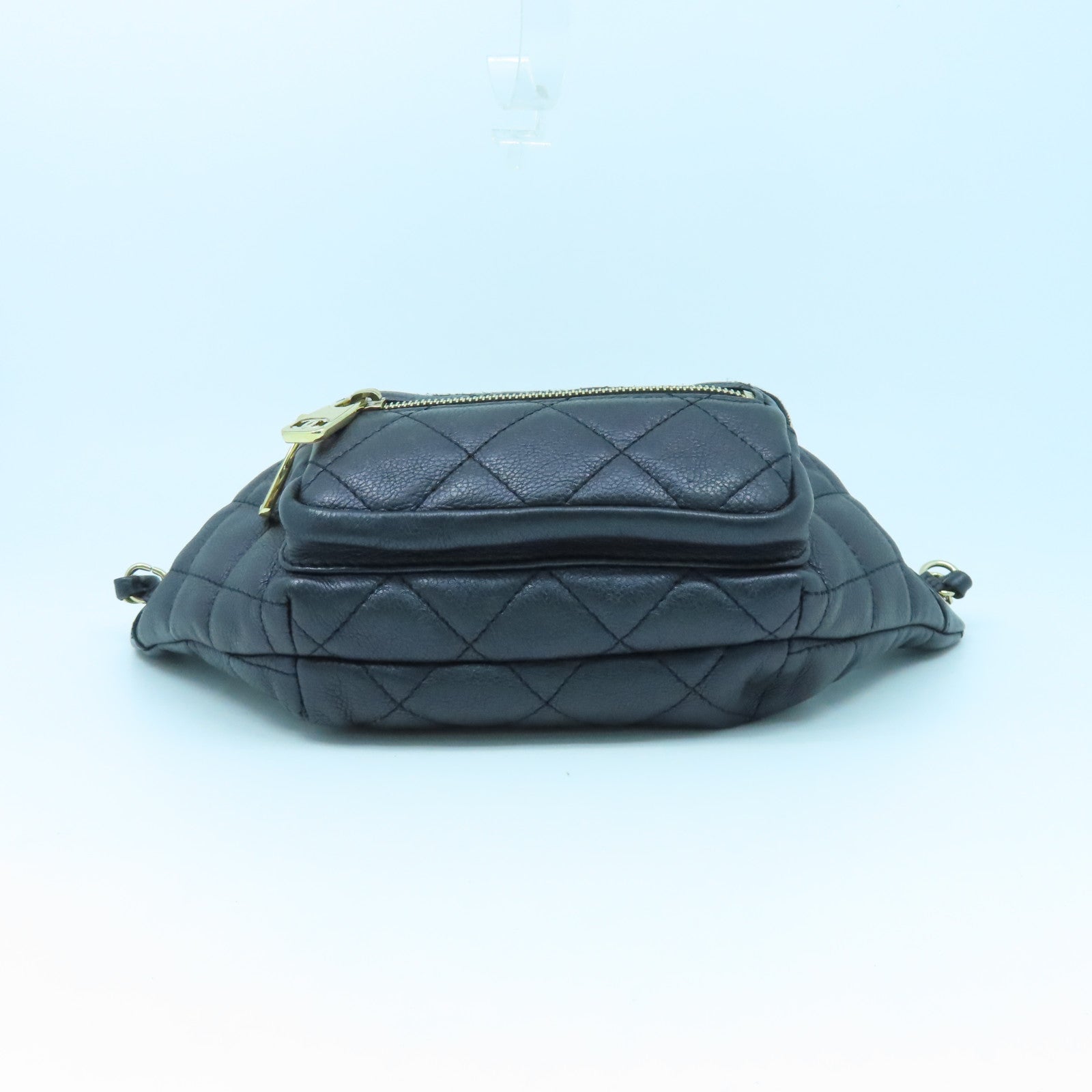 CHANEL 菱格牛皮皮革Waist Bag金扣腰包幻彩