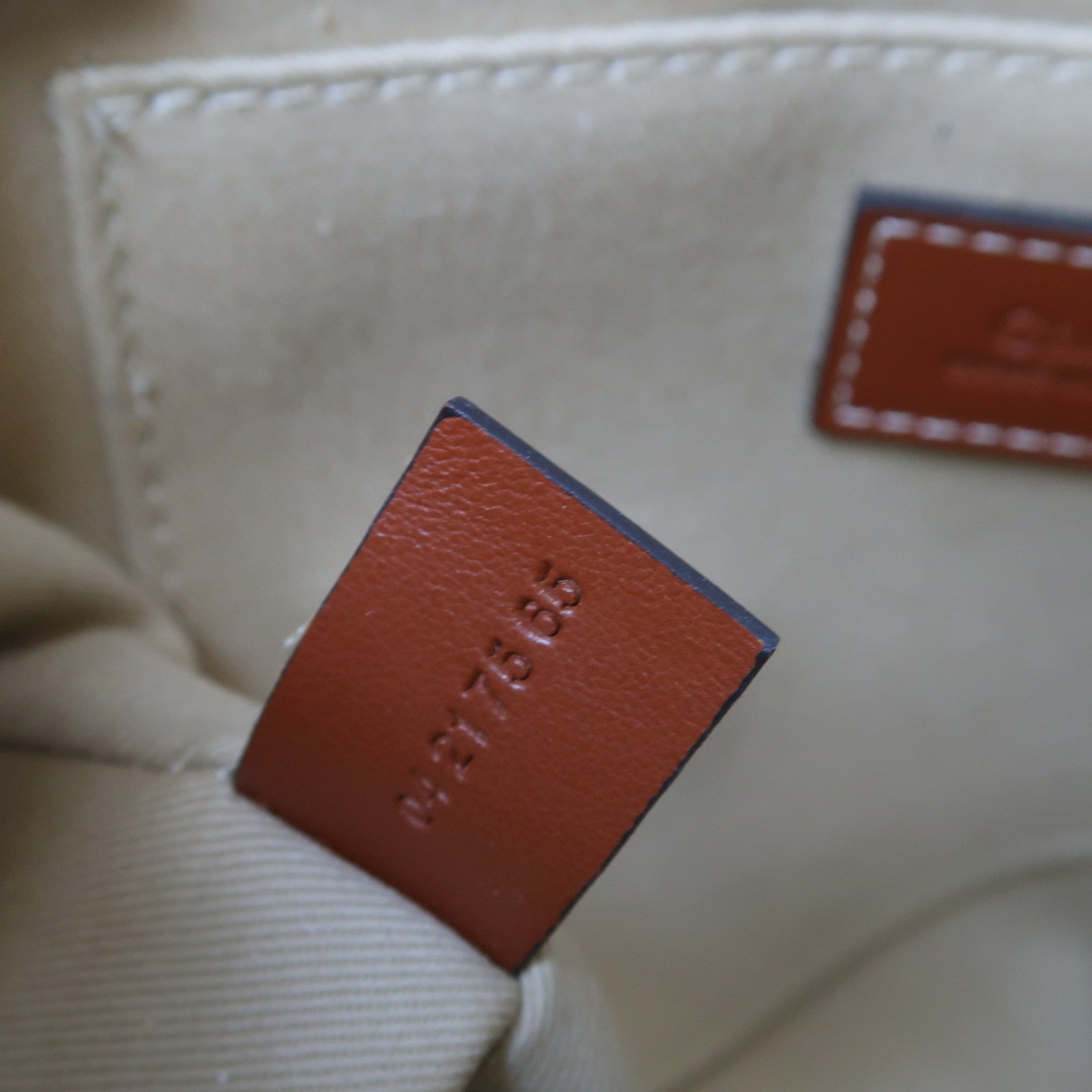 Chloe 帆布/皮革Small Woody Tote Bag金扣手挽肩背兩用袋米色/啡色