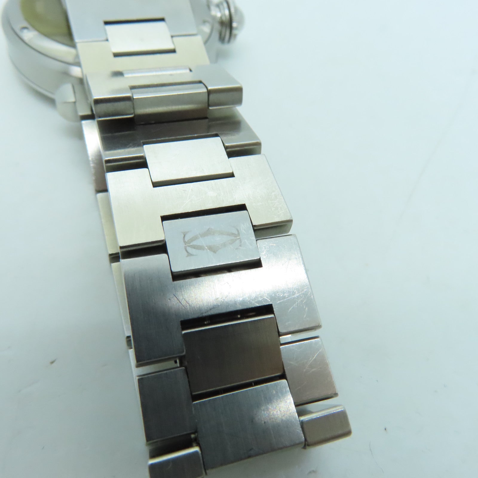 CARTIER Pasha C不鏽鋼手錶自動機芯銀色