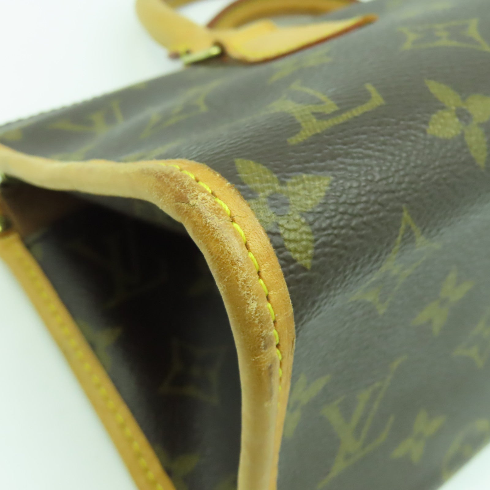 LOUIS VUITTON Monogram Popincourt金扣手挽袋啡色