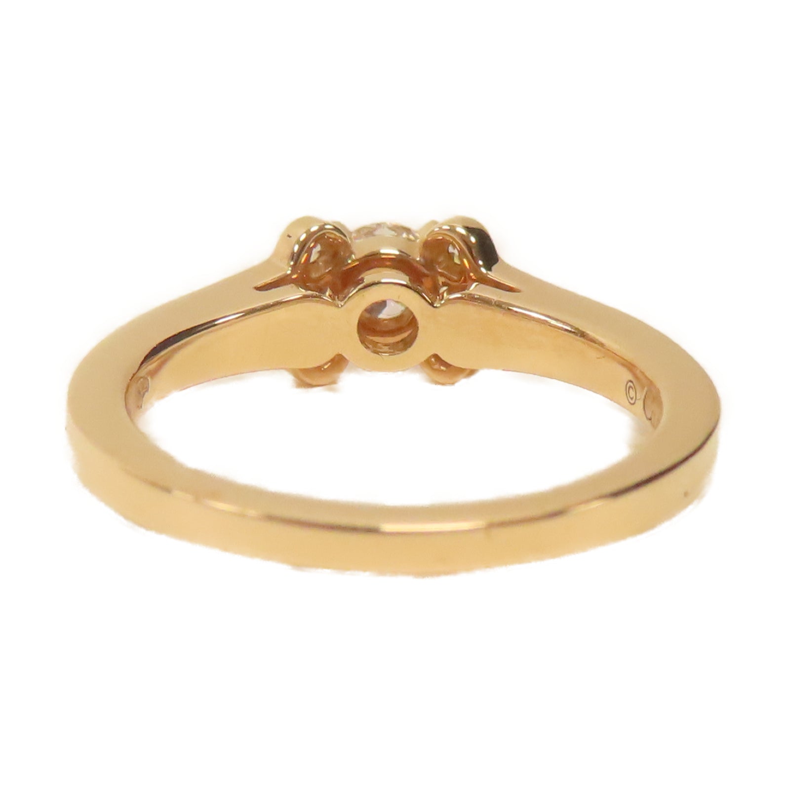 CARTIER 18K玫瑰金Diamond Ring 0.23ct鑽石戒指Cartier#48/US#4