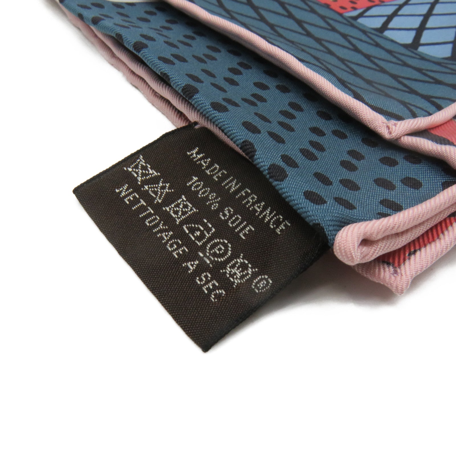 HERMES 【激減優惠】絲質Scarf 90x90絲巾粉紅色/藍色/彩色