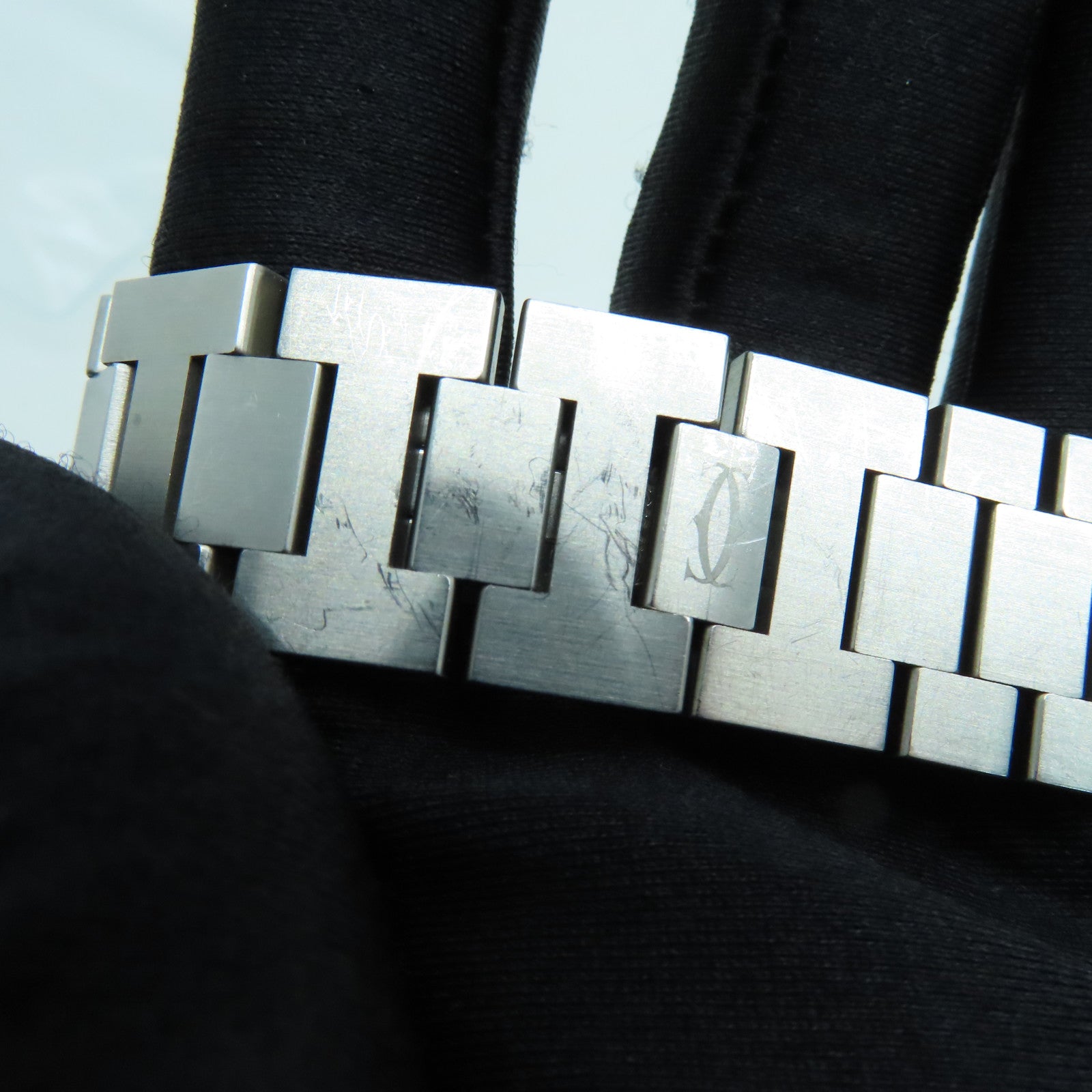 CARTIER Pasha C不鏽鋼手錶自動機芯銀色