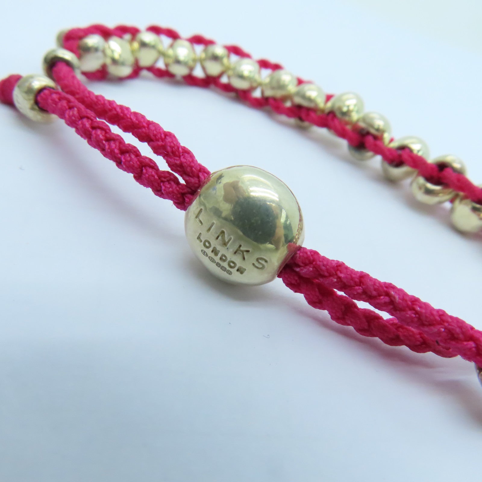 SELECTION 925純銀Silver Bracelet Links手鏈粉紅色