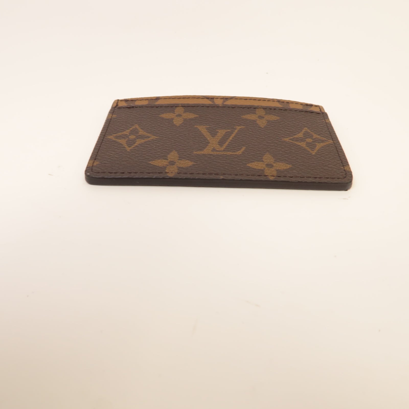 LOUIS VUITTON Monogram Reverse Card Case卡片套啡色