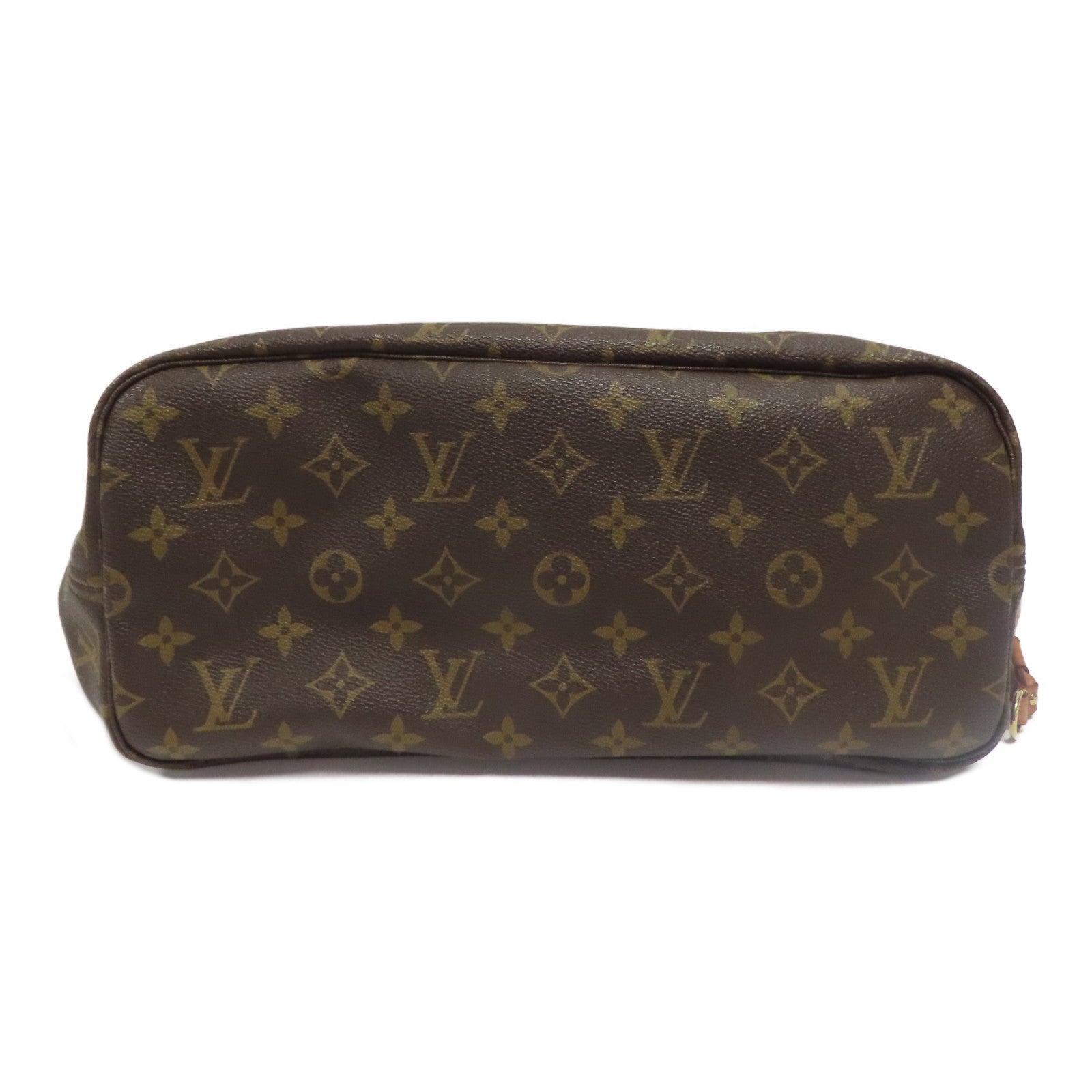 LOUIS VUITTON Monogram Neverfull MM金扣肩背袋啡色