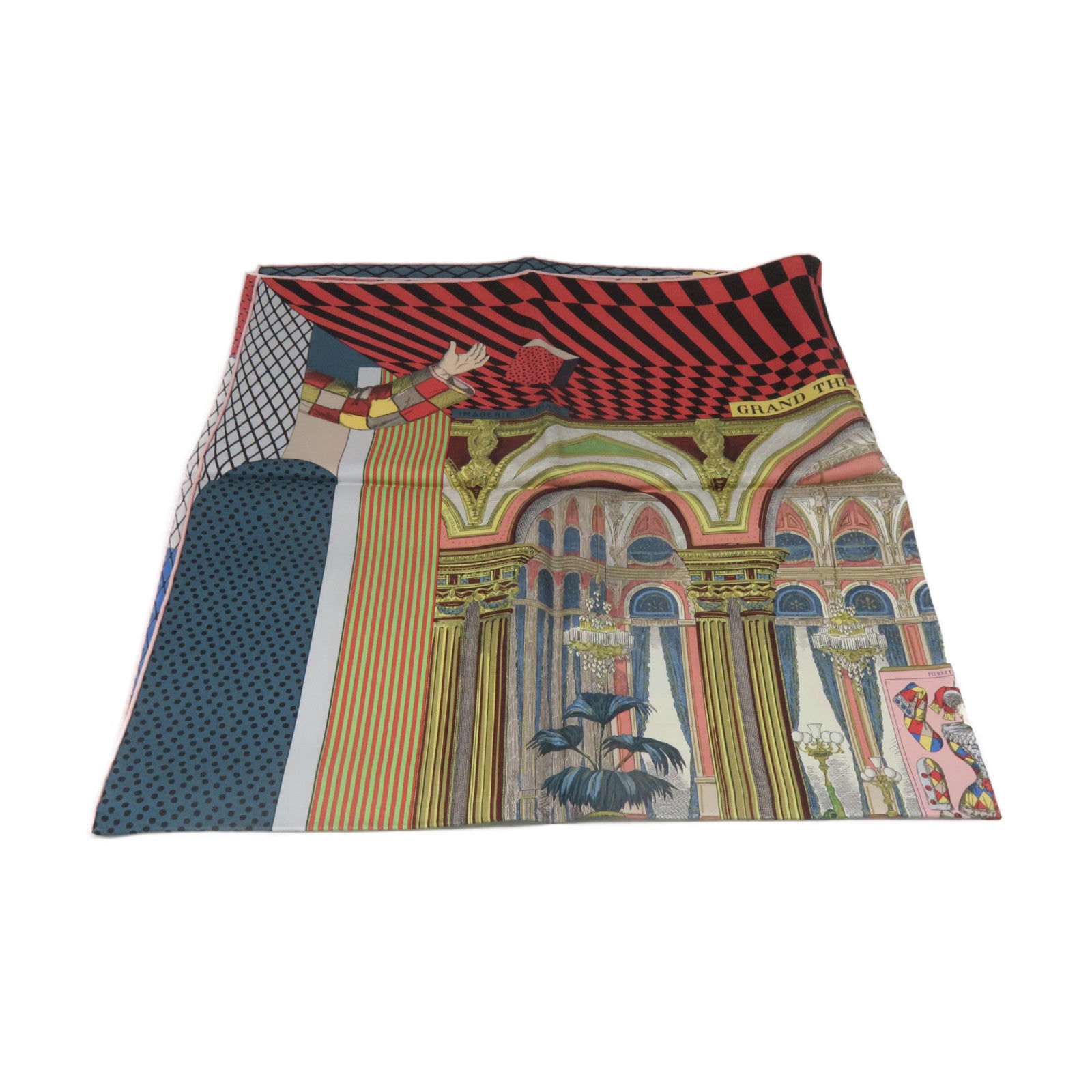 HERMES 【激減優惠】絲質Scarf 90x90絲巾粉紅色/藍色/彩色