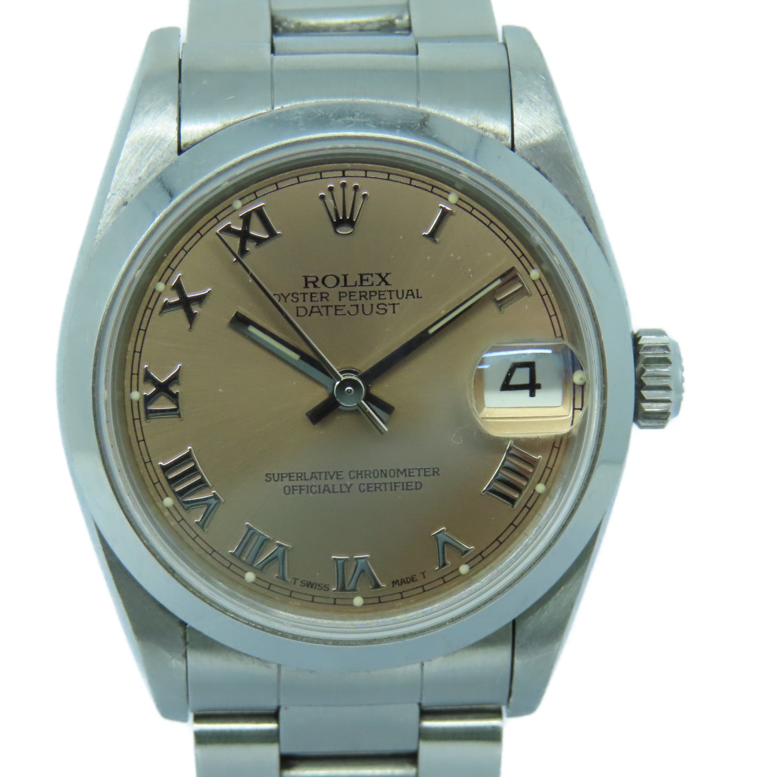 ROLEX Datejust不锈钢手表自动机芯粉红色