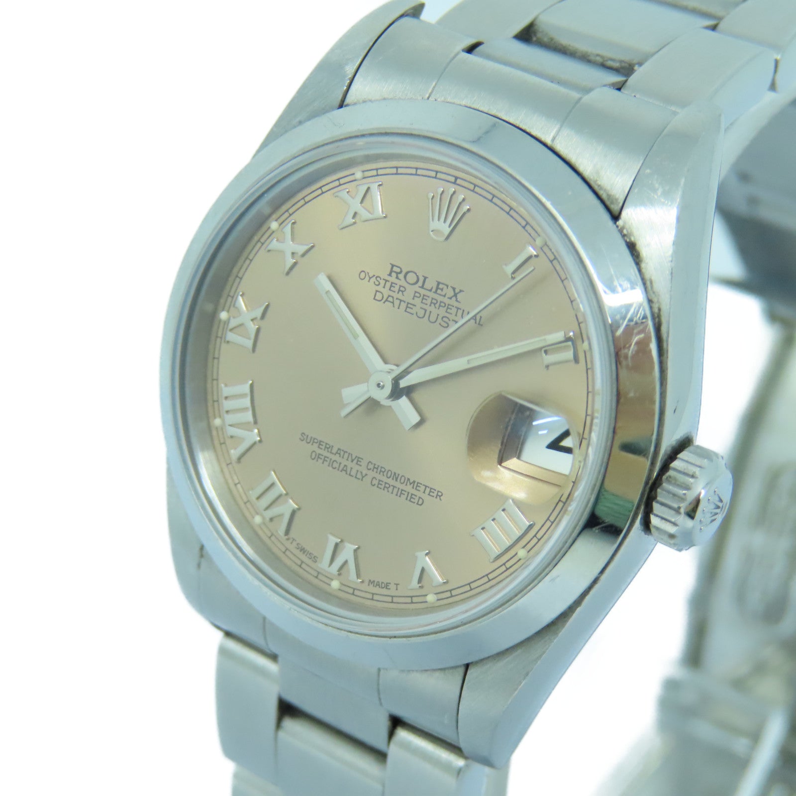 ROLEX Datejust不锈钢手表自动机芯粉红色