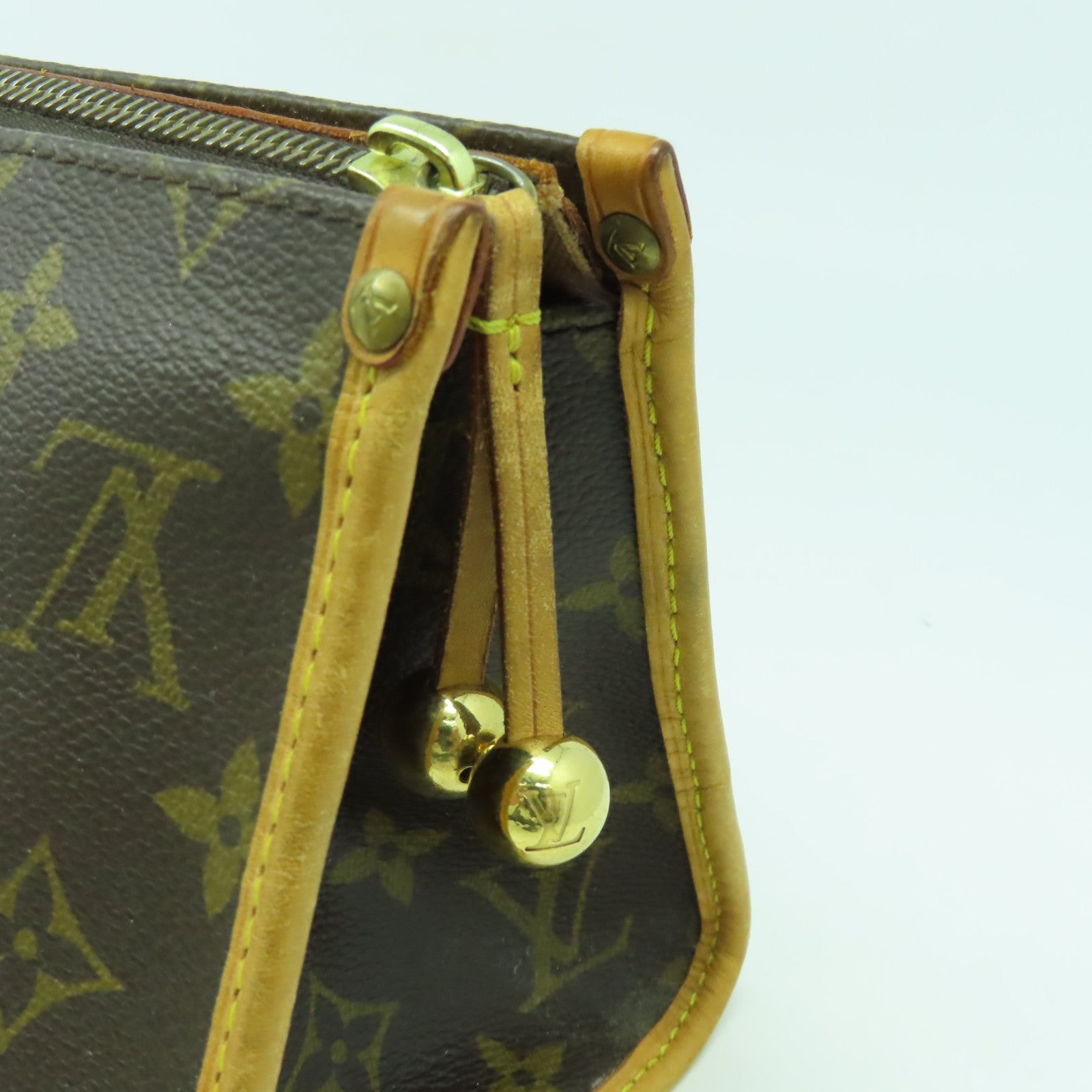 LOUIS VUITTON Monogram Popincourt金扣手挽袋啡色