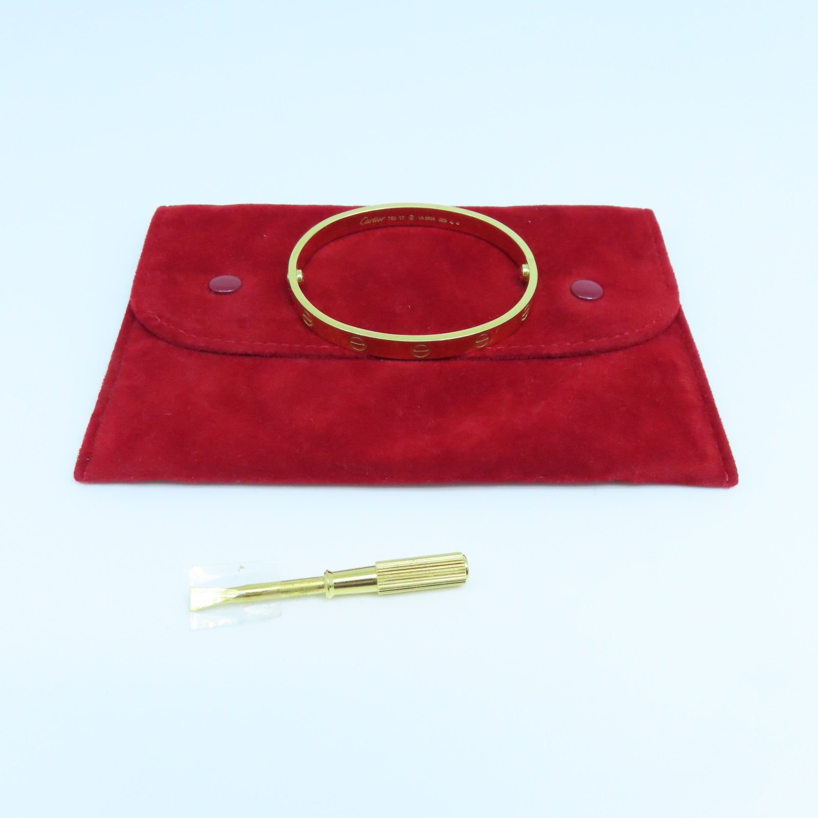 CARTIER 18K黃金Love Bracelet手鐲Cartier#17