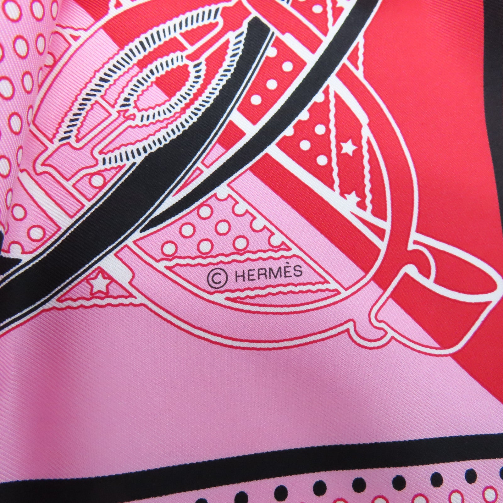HERMES 【激減優惠】絲質Scarf絲巾紅色