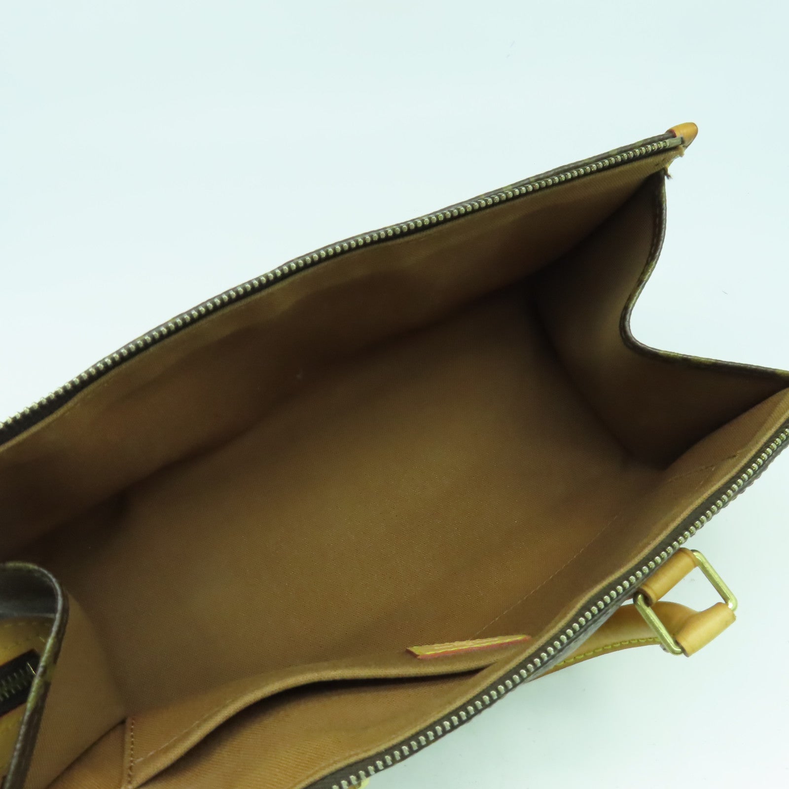LOUIS VUITTON Monogram Popincourt金扣手挽袋啡色