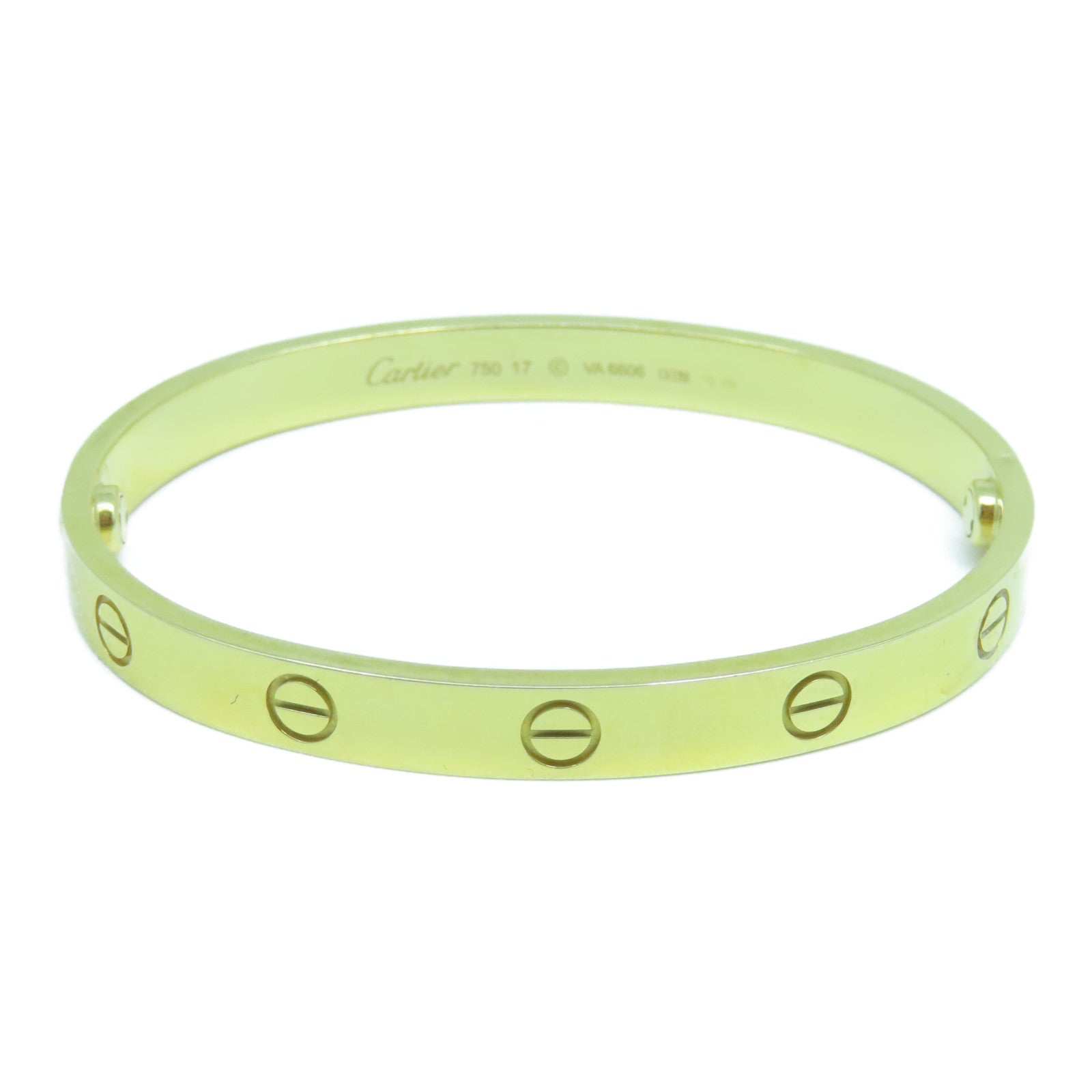 CARTIER 18K黃金Love Bracelet手鐲Cartier#17