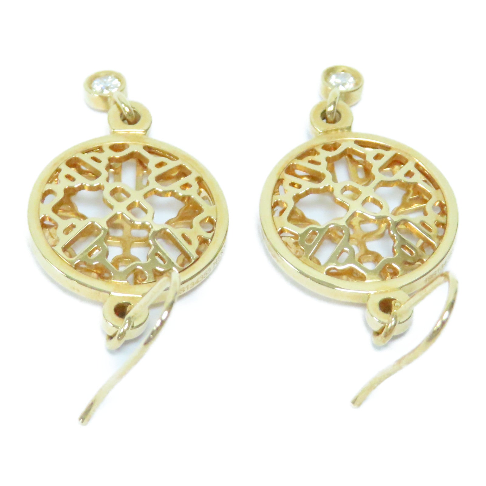 HERMES 18K黃金Passehle Earrings耳環