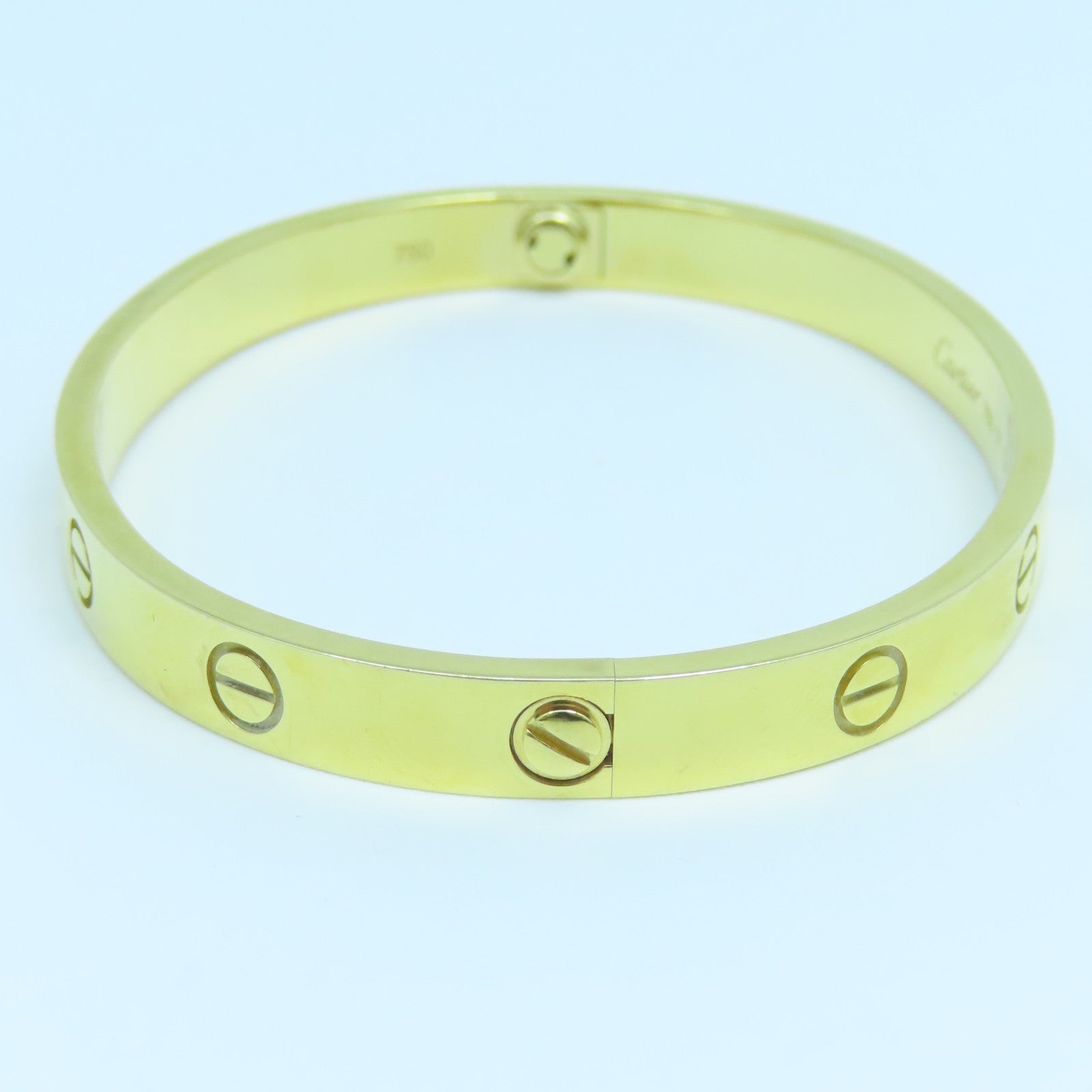 CARTIER 18K黃金Love Bracelet手鐲Cartier#17