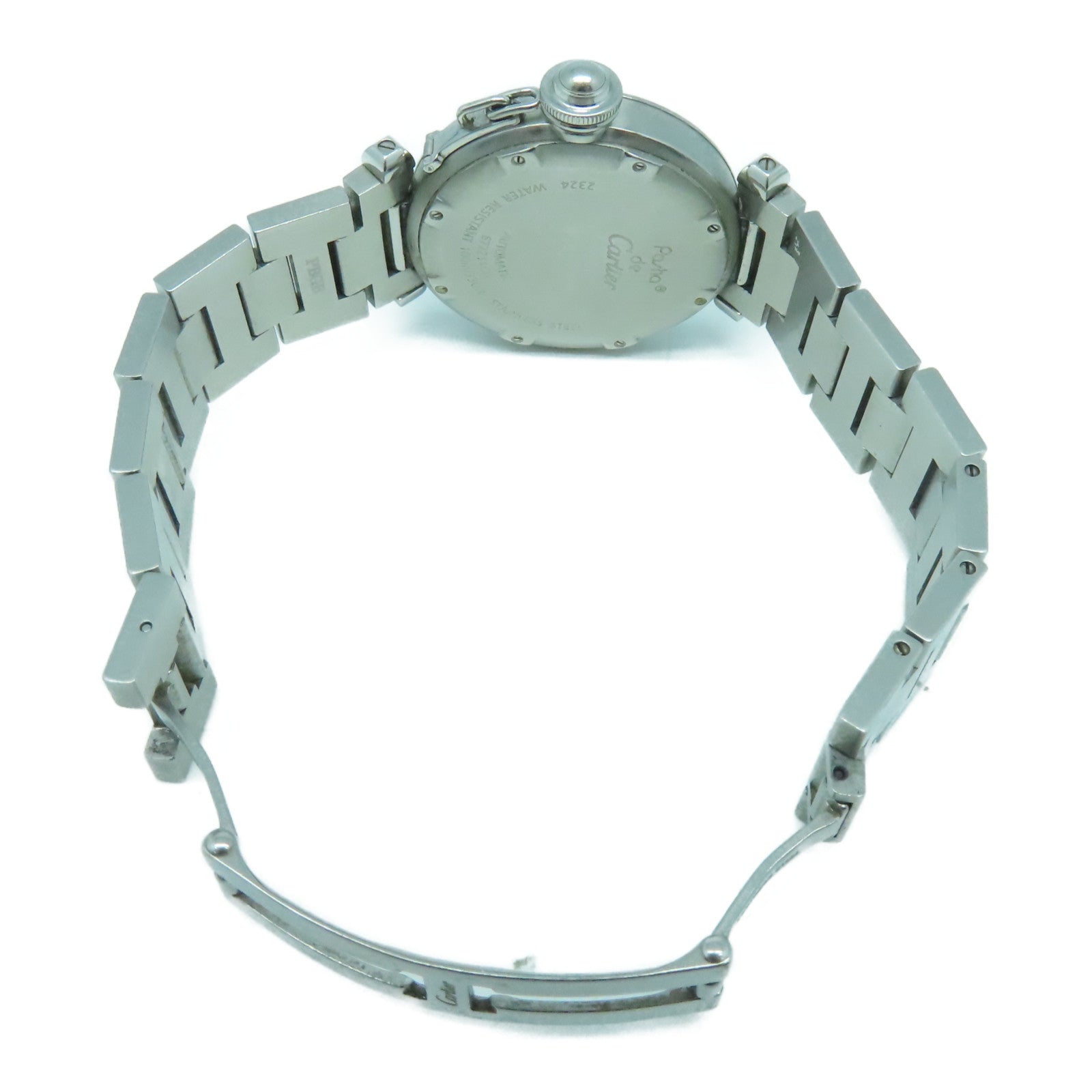 CARTIER Pasha C不鏽鋼手錶自動機芯黑色