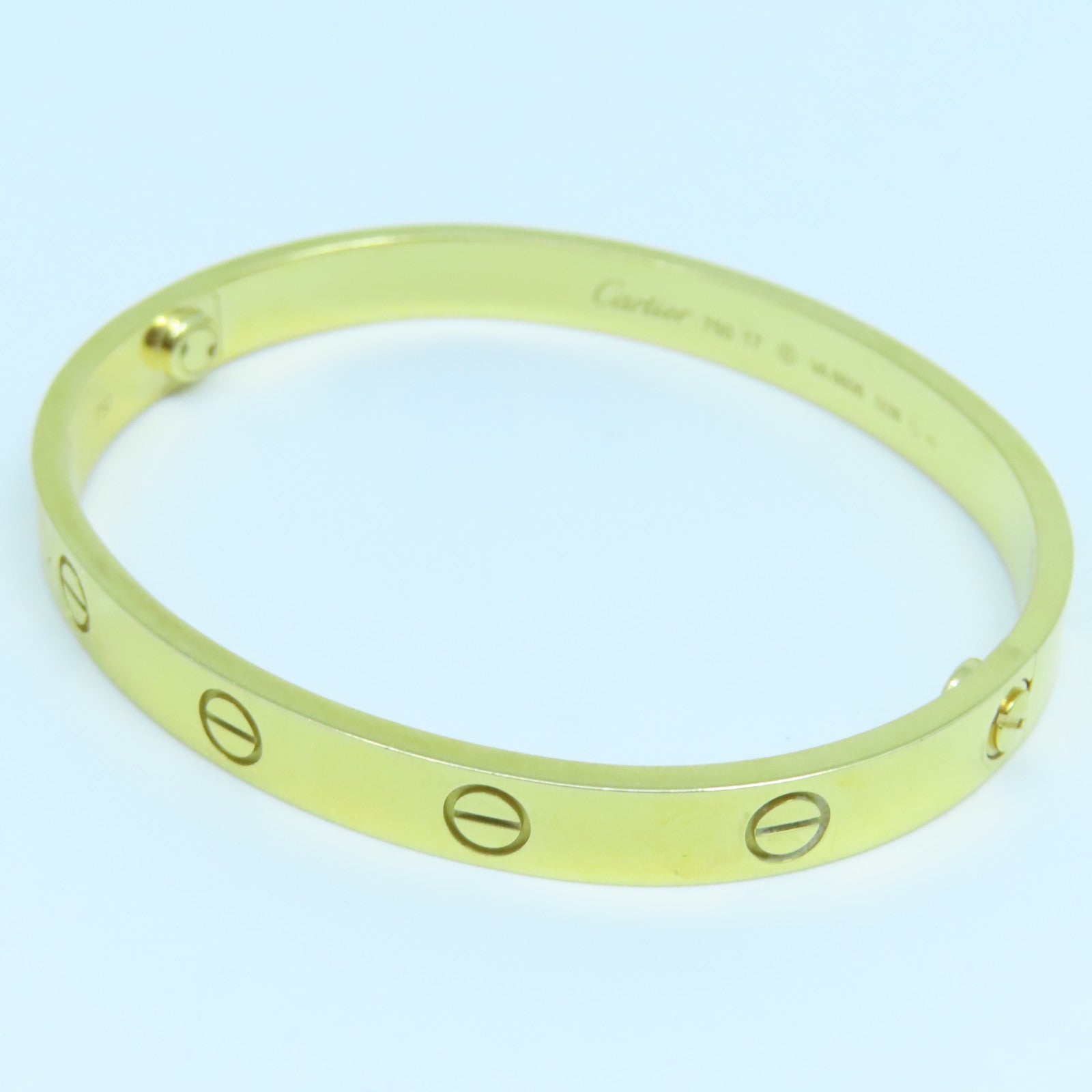 CARTIER 18K黃金Love Bracelet手鐲Cartier#17
