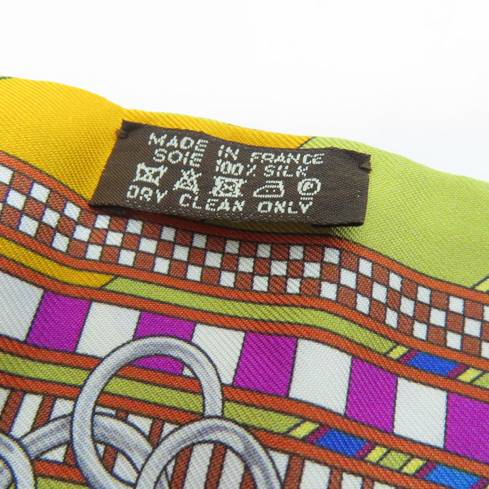 HERMES Silk Twilly Scrafs Scarf Multicolor