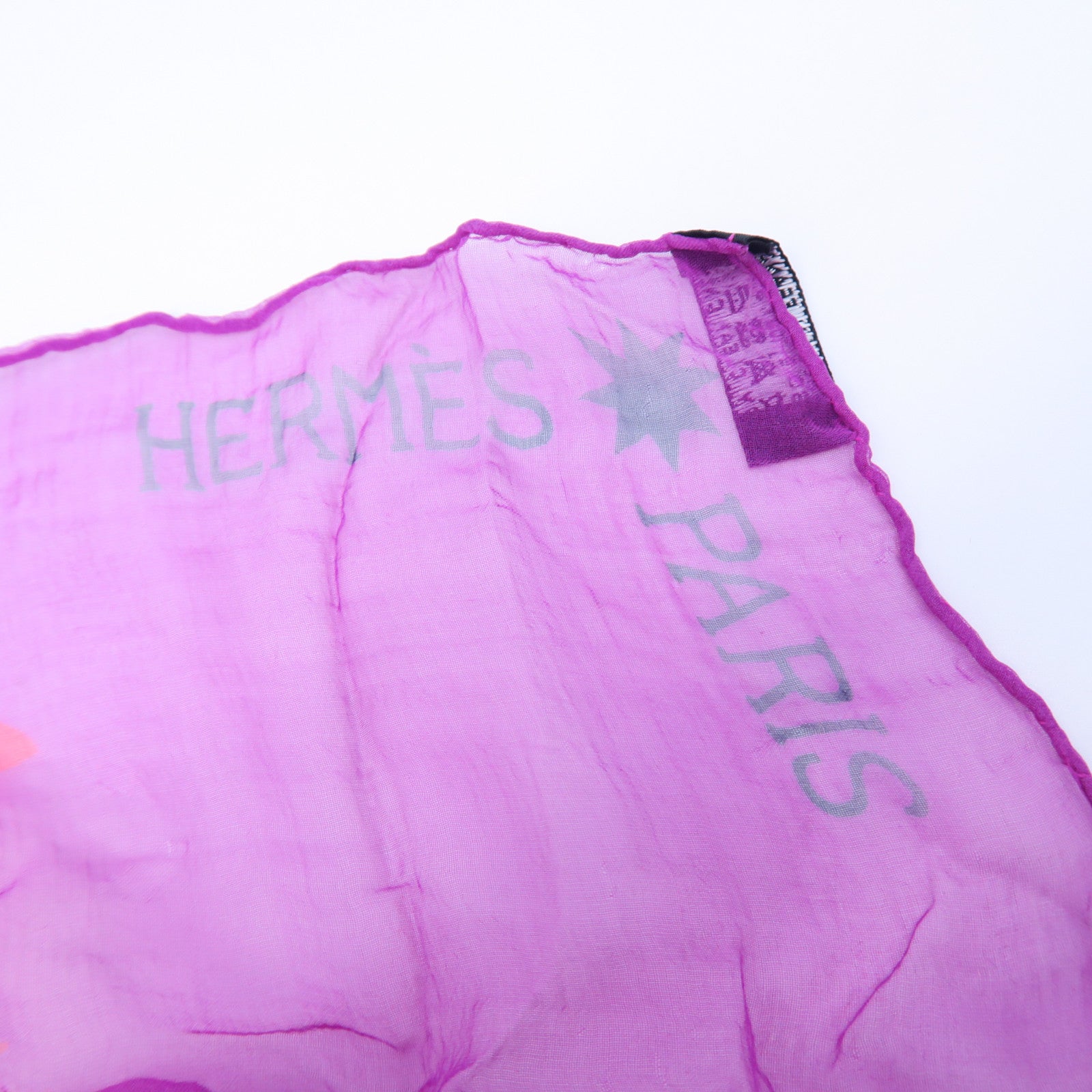 HERMES 【激減優惠】絲質Scarf絲巾粉紅色/紅色