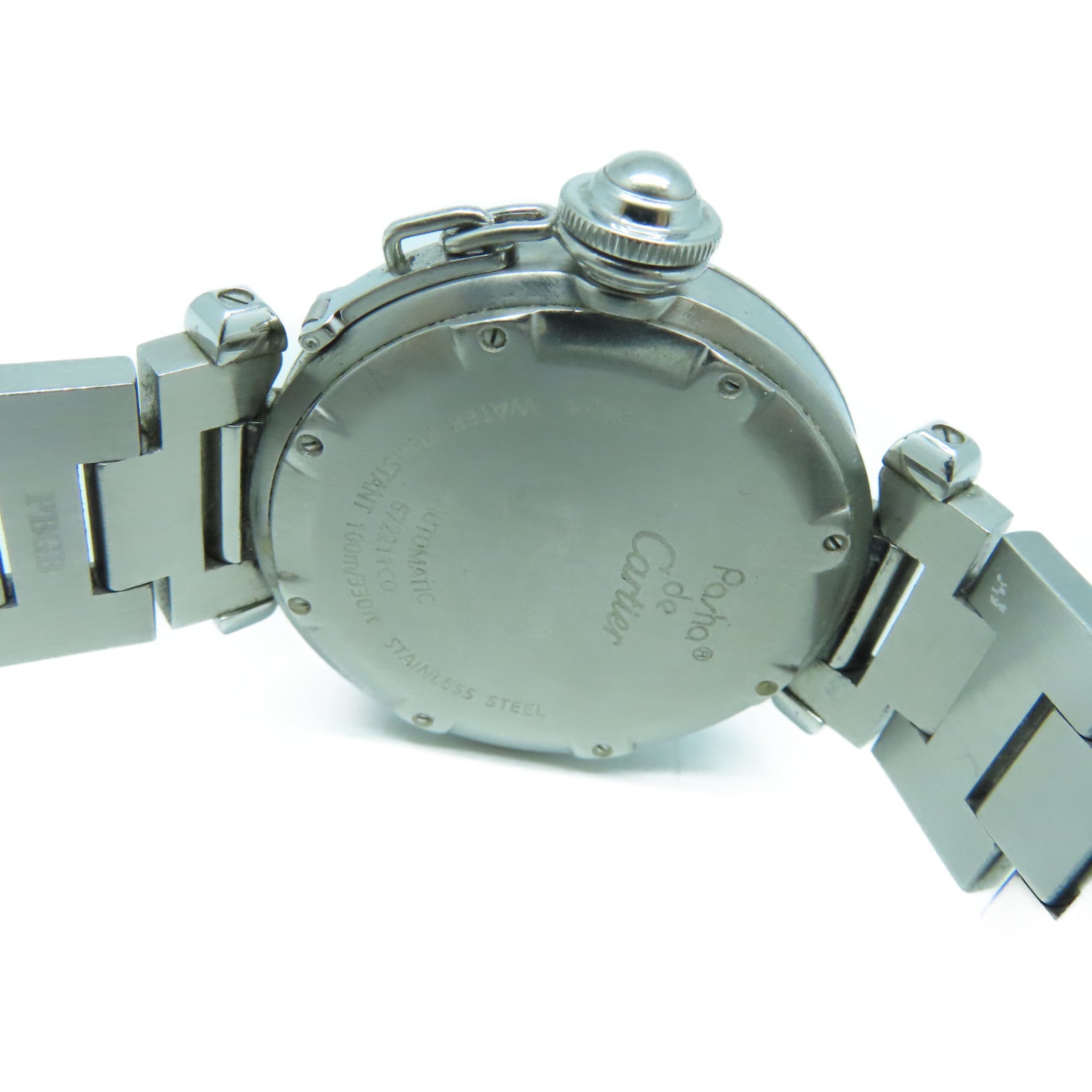 CARTIER Pasha C不鏽鋼手錶自動機芯黑色