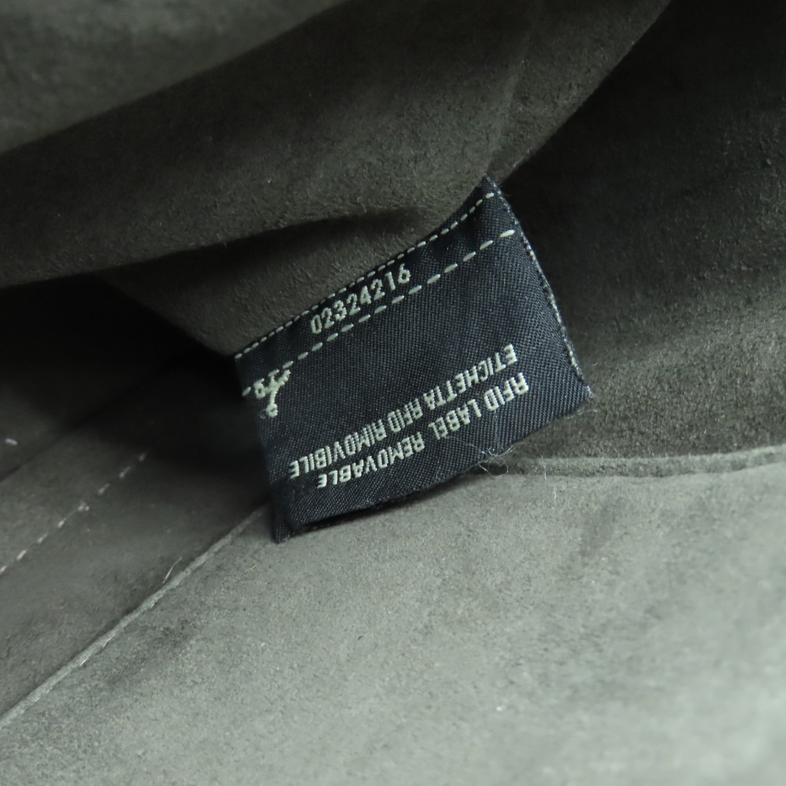 FENDI 牛皮皮革2 Way Shoulder银扣手挽肩背两用袋灰色