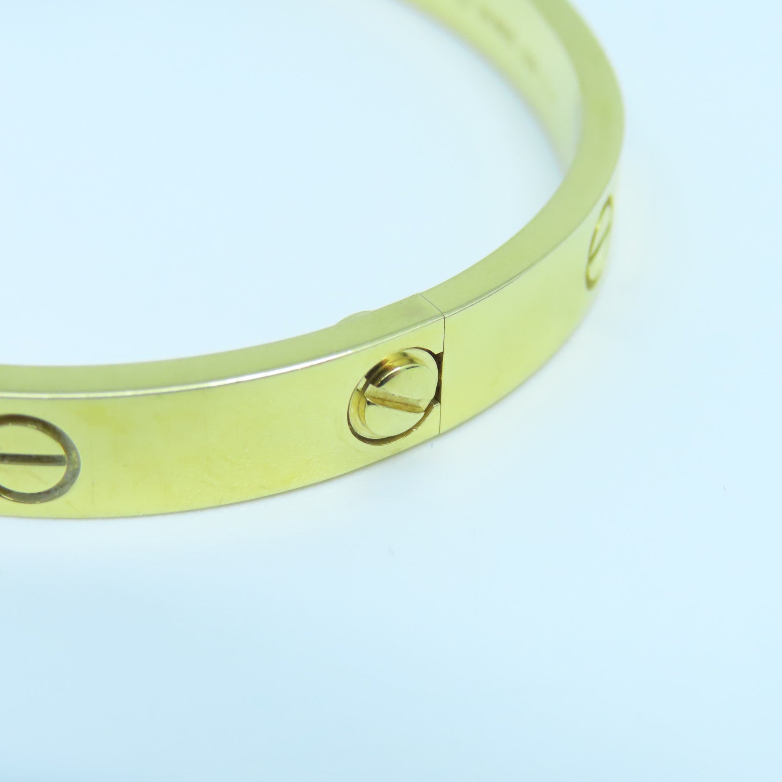 CARTIER 18K黃金Love Bracelet手鐲Cartier#17